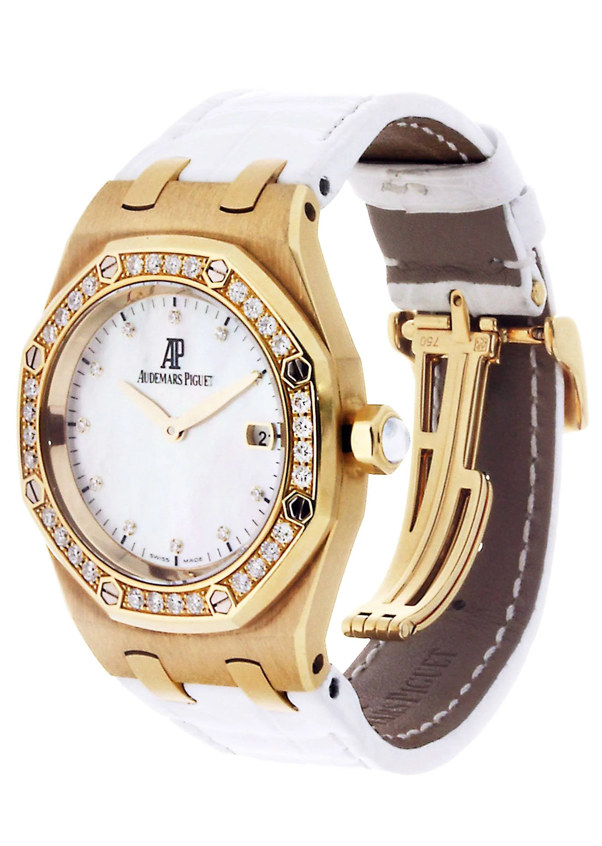 Audemars Piguet Royal Oak Watch For Women | 18K Yellow Gold | 33 Mm - Image 2