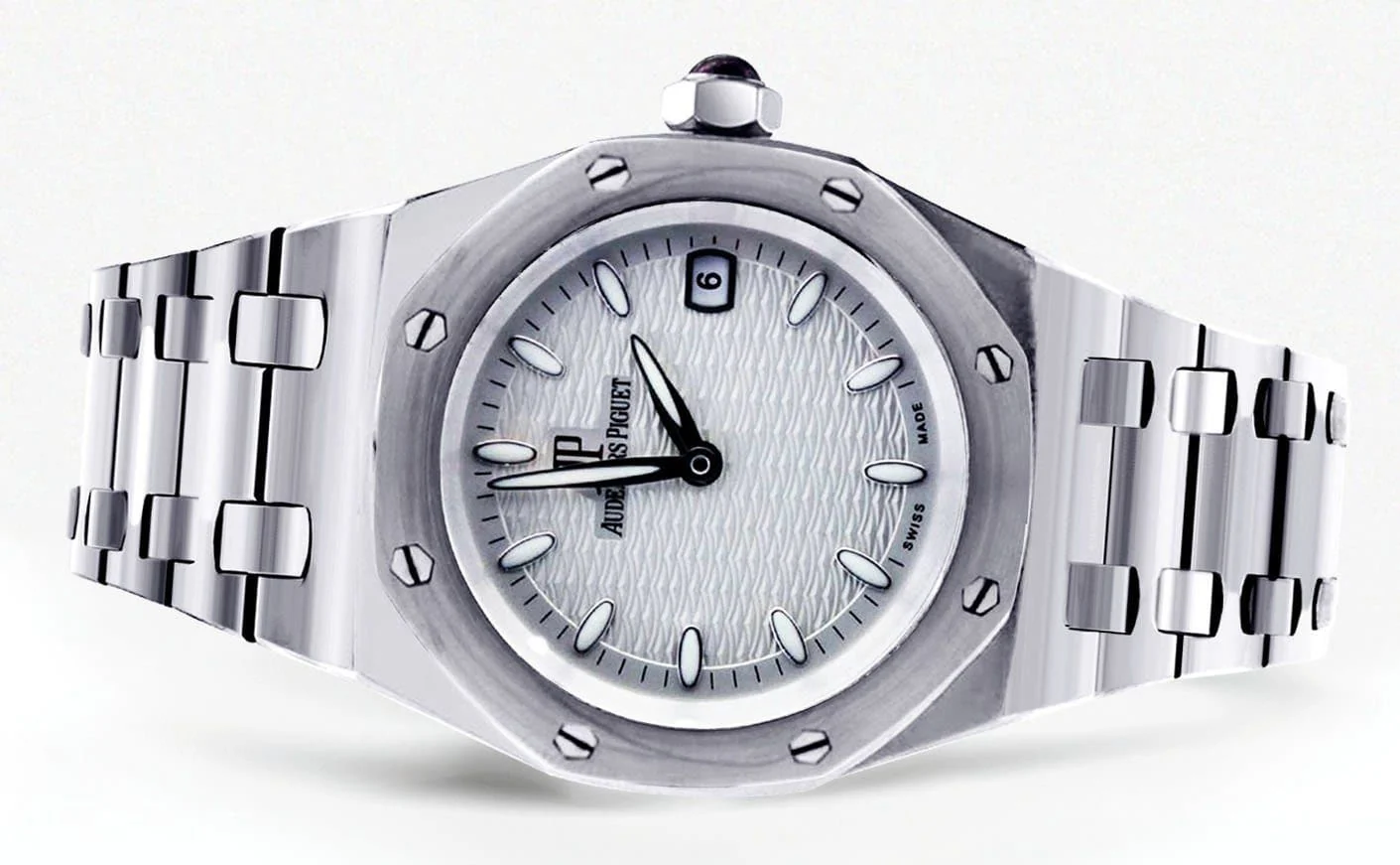 Audemars Piguet Royal Oak Watch For Women | White Gold | 33 Mm - Image 4