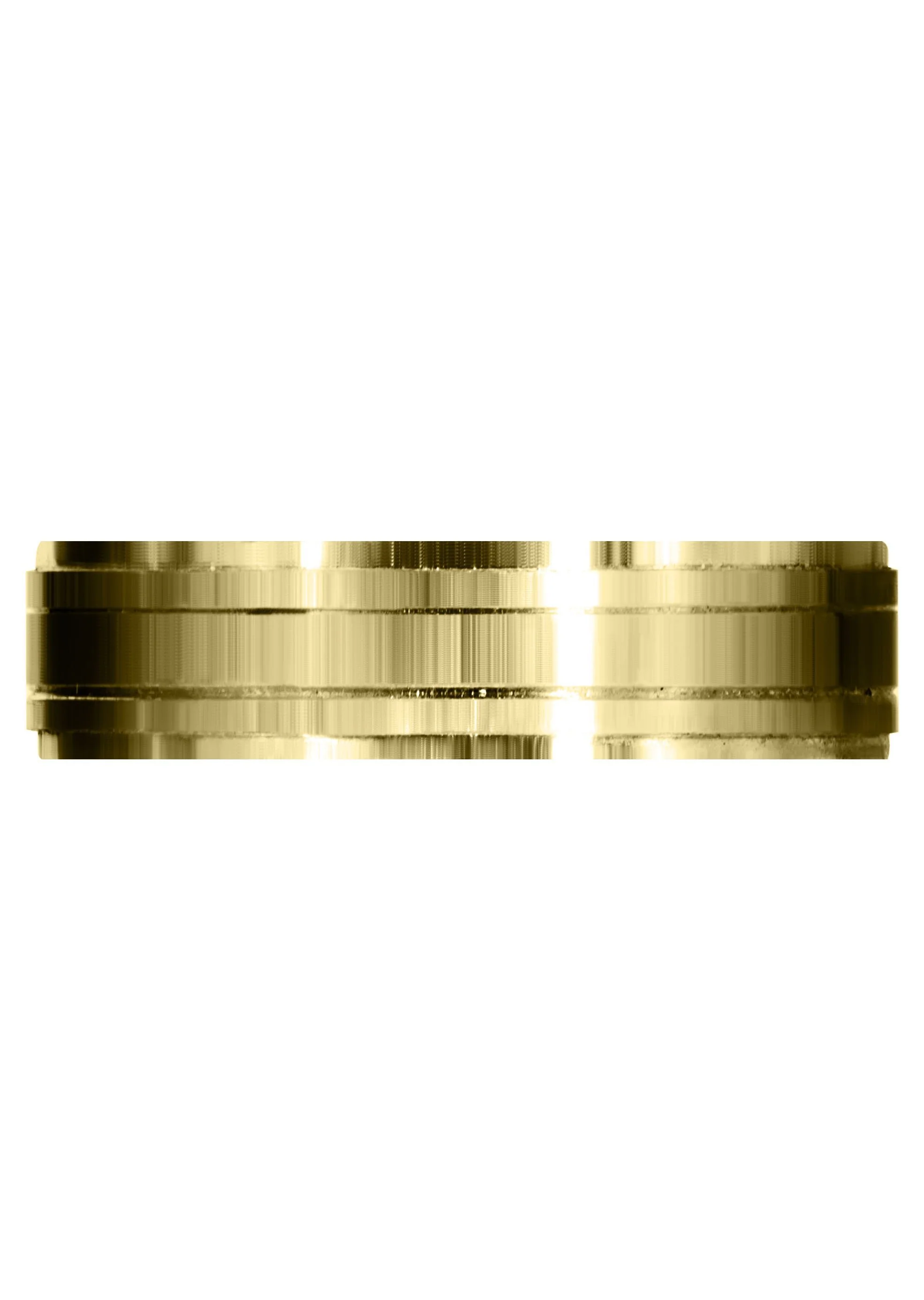 Yellow Gold Basic Carved Celtic Mens Wedding Band | Satin Finish (Caleb) - Image 2