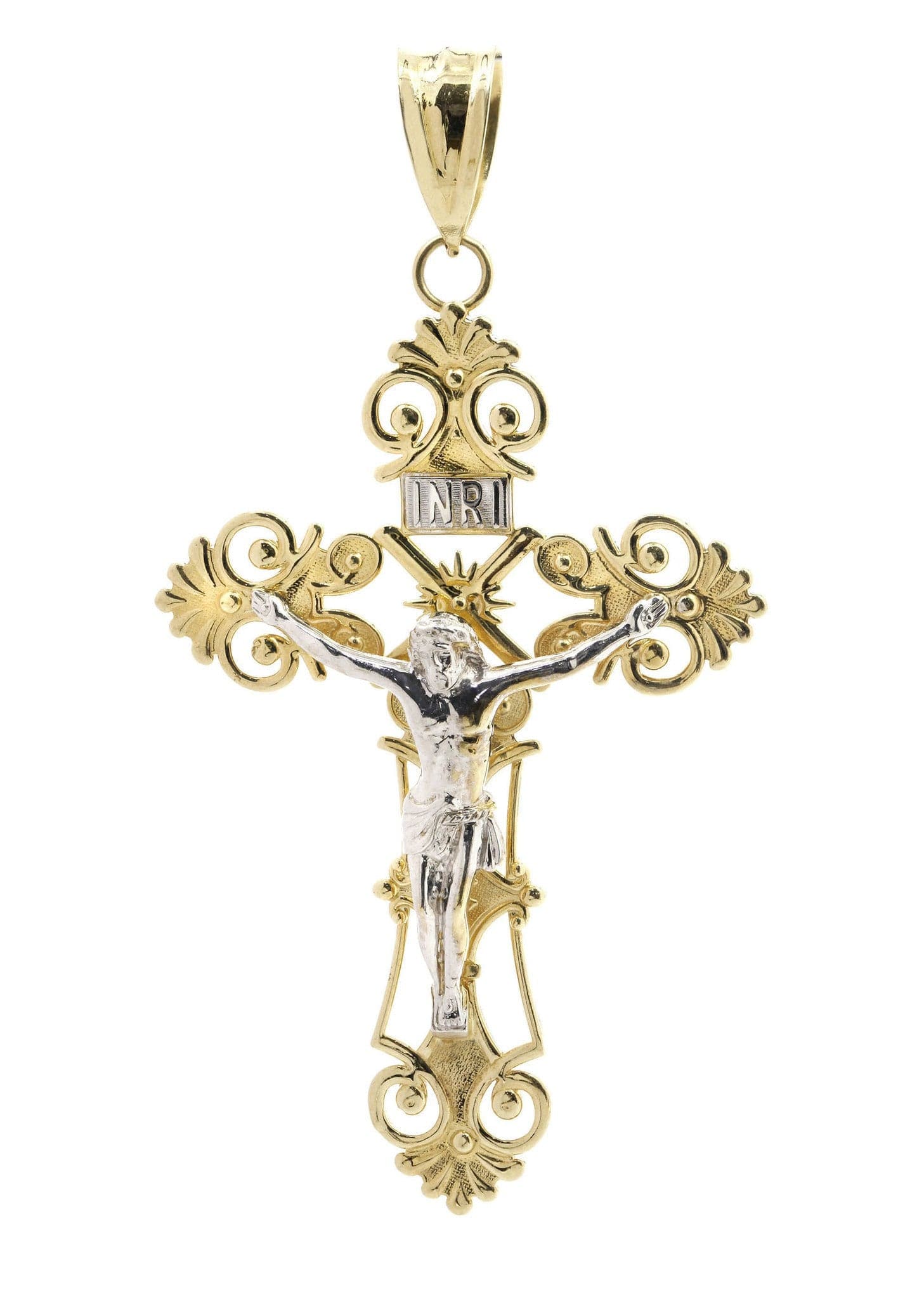 10K Gold Cross / Crucifix Pendant | 22 Grams