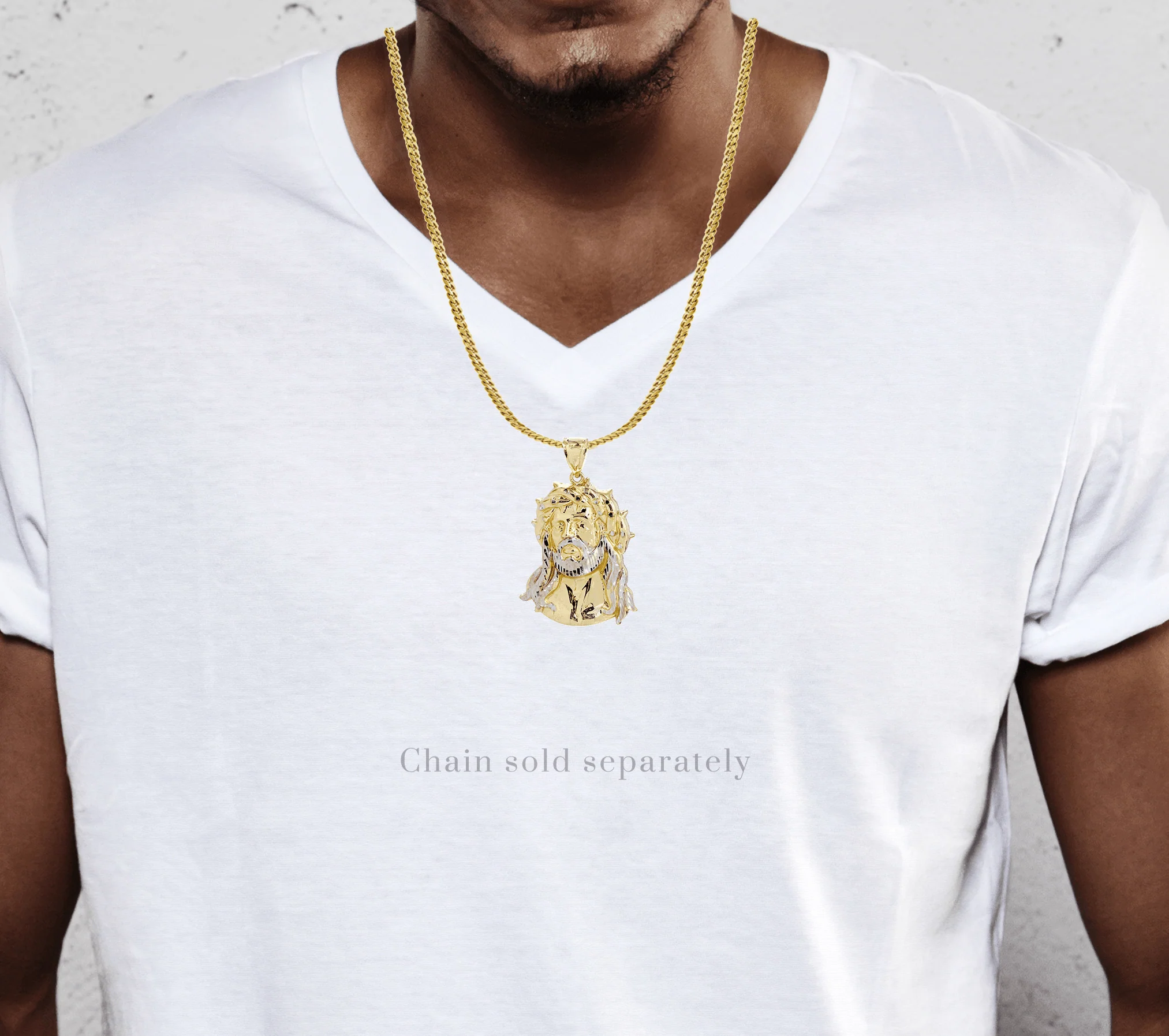 10K Gold Jesus Piece Pendant | 12.4 Grams - Image 2