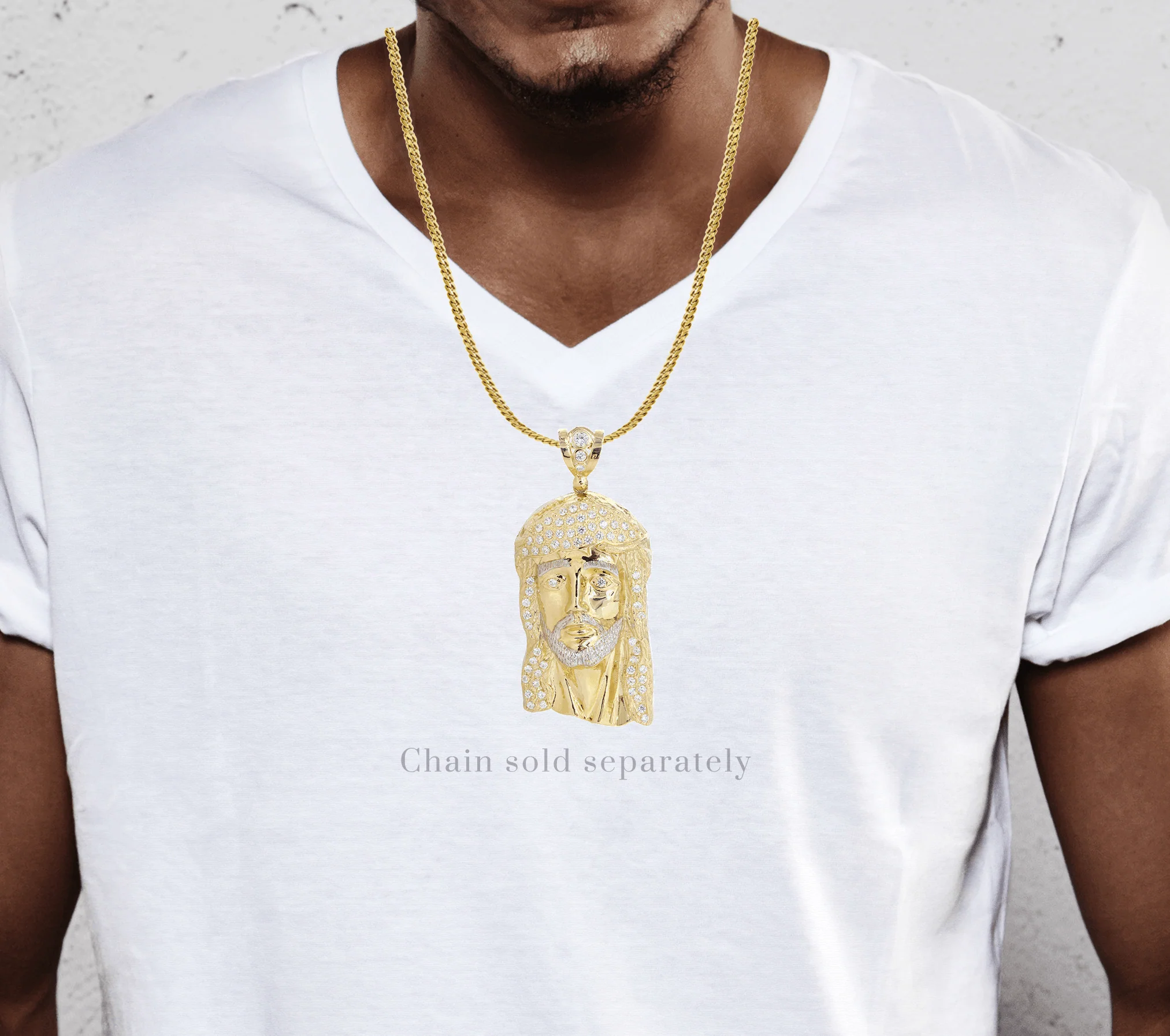 10K Gold Jesus Piece Pendant  |  111.6 Grams - Image 2