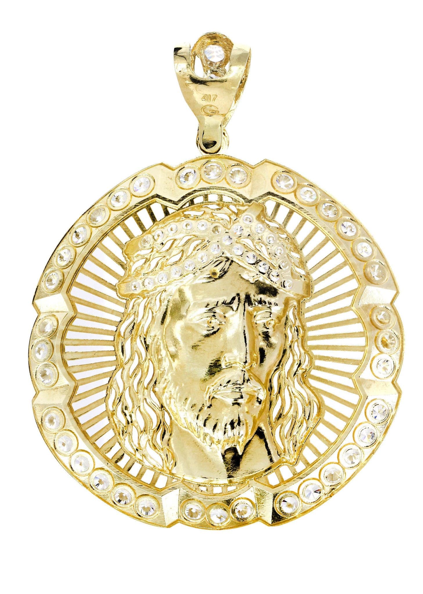 10K Gold Jesus Piece Pendant | 18.7 Grams - Image 3