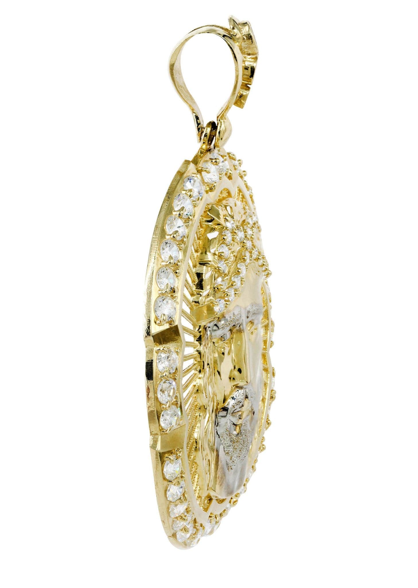 10K Gold Jesus Piece Pendant | 18.7 Grams - Image 4