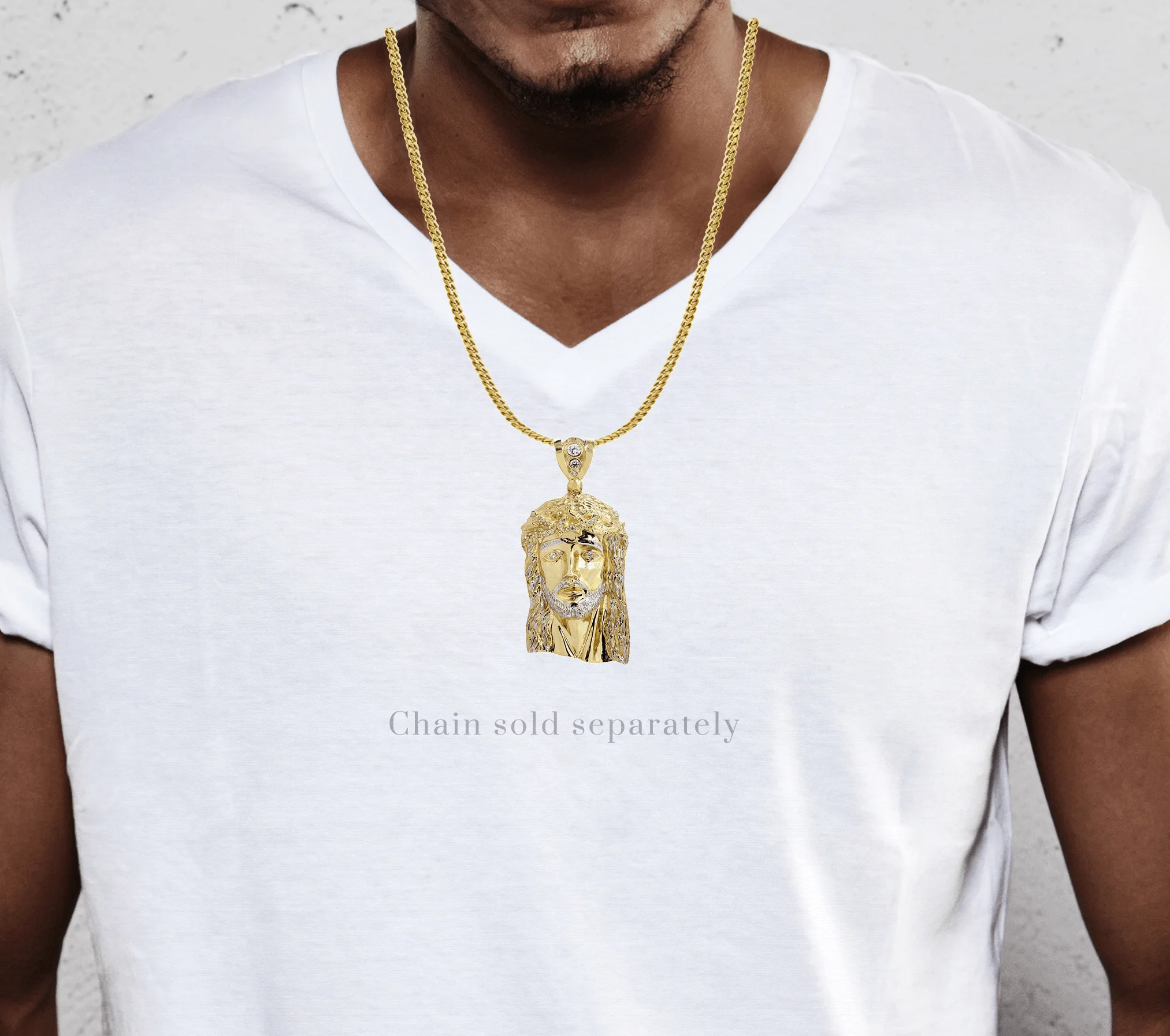 10K Gold Jesus Piece Pendant  |  53.9 Grams - Image 2