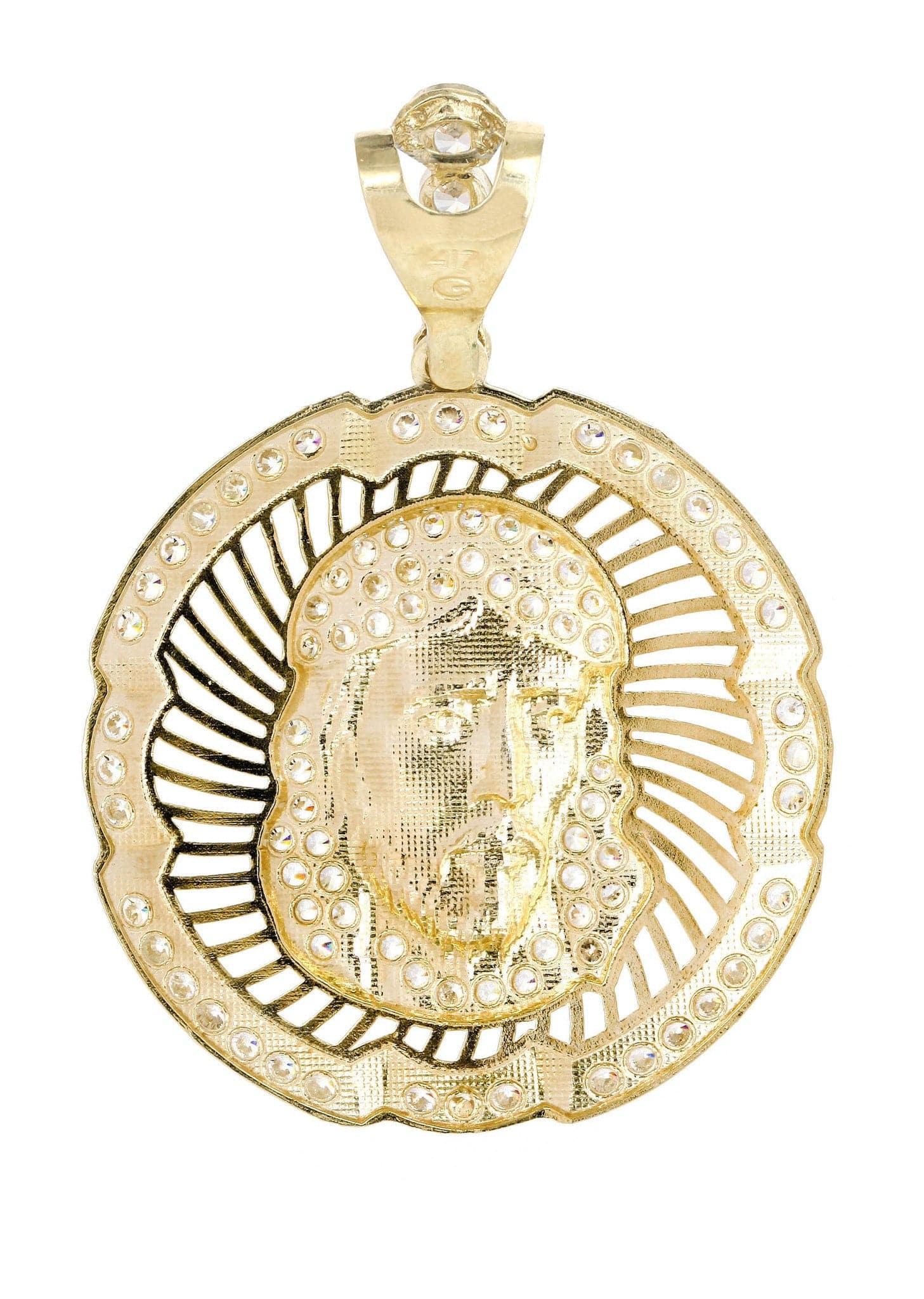 10K Gold Jesus Piece Pendant  |  6.9 Grams - Image 3