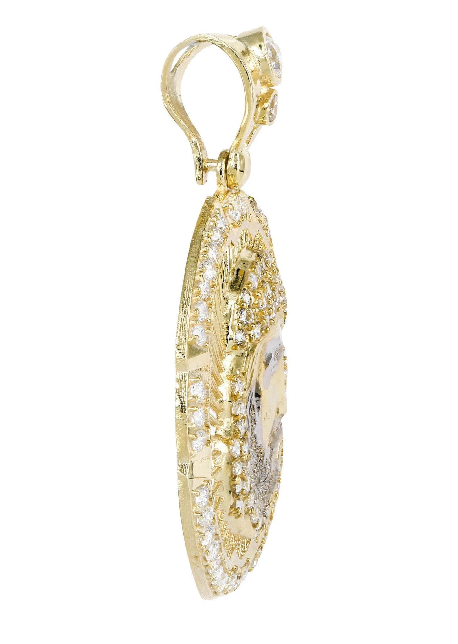 10K Gold Jesus Piece Pendant  |  6.9 Grams - Image 4