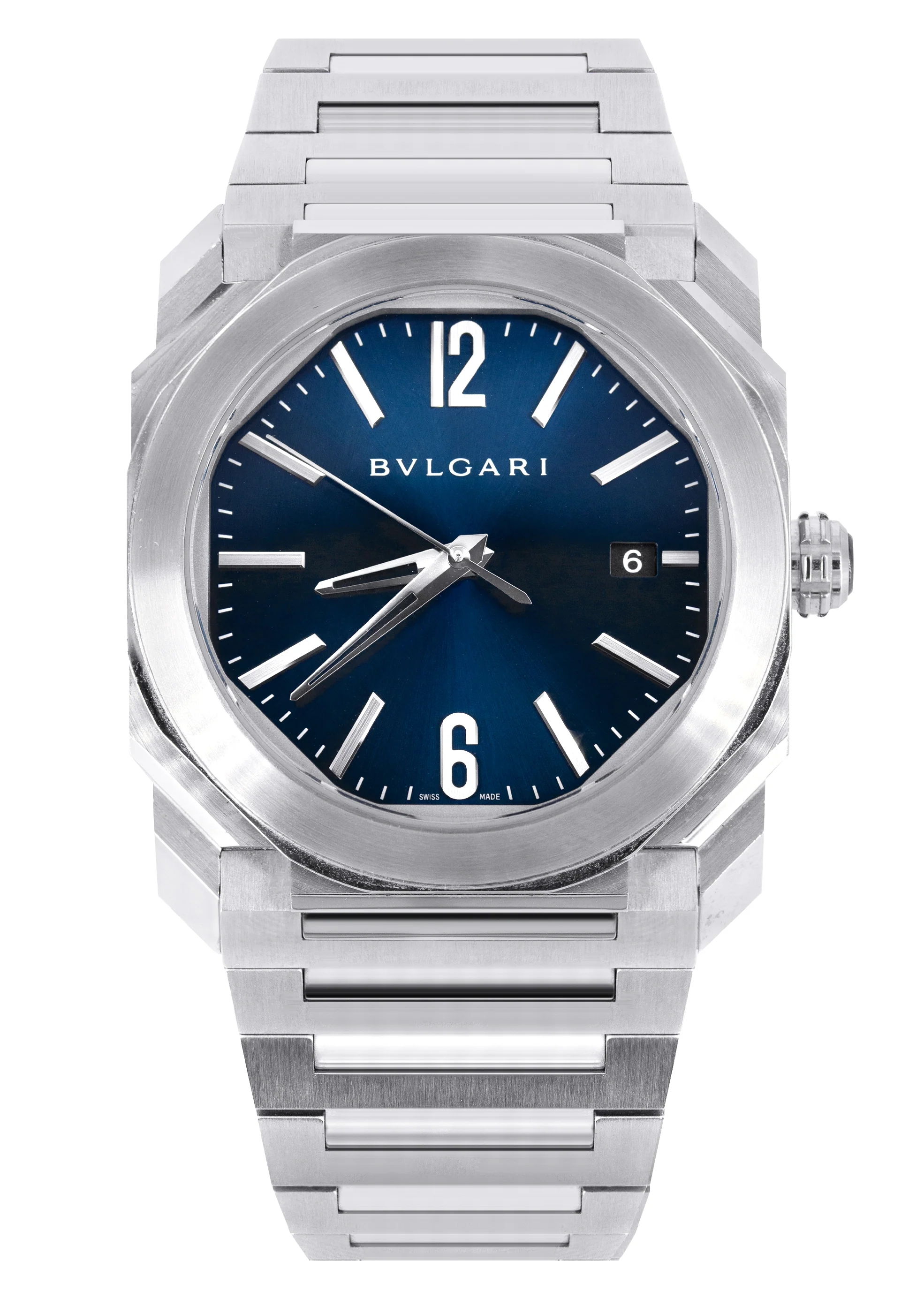 BVLGARI OCTO BGO38S WATCH IN STAINLESS STEEL