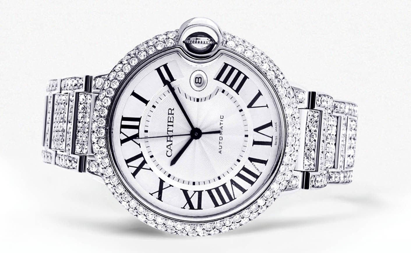 Diamond Cartier Ballon Bleu | Stainless Steel | 42 Mm - Image 4