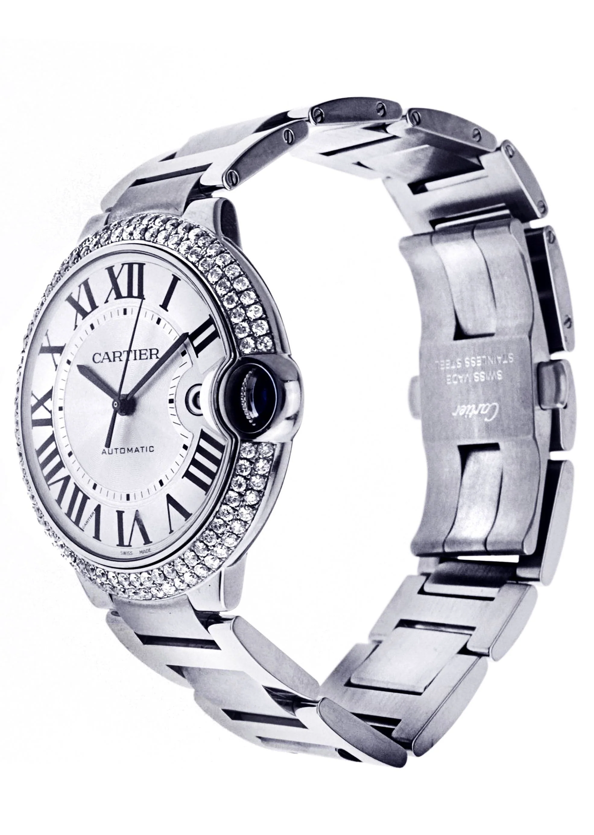 Diamond Cartier Ballon Bleu | Stainless Steel | 42 Mm - Image 2