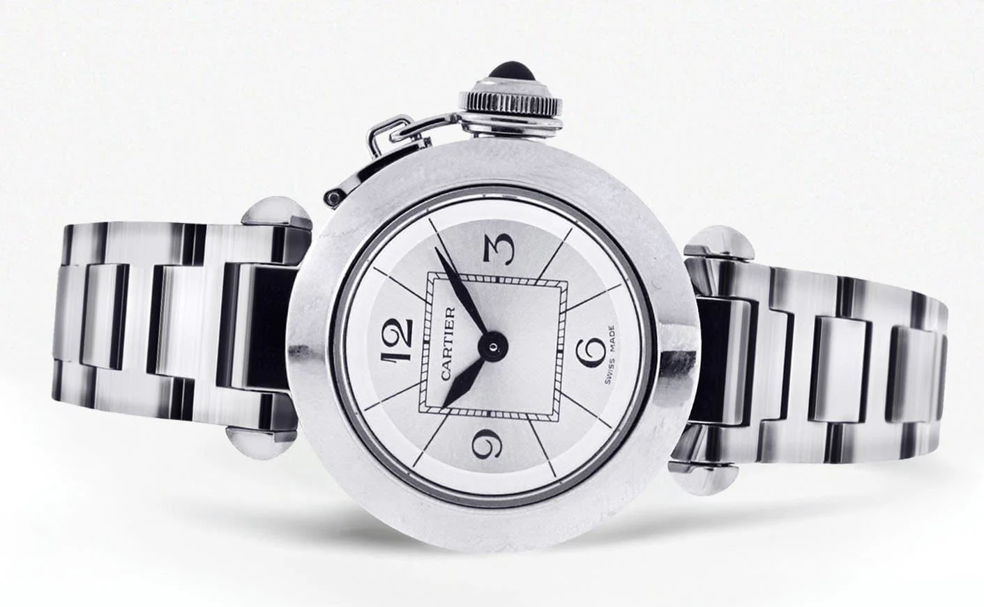 Cartier Miss Pasha Watch For Women | Stainless Steel | 27 Mm - Image 4