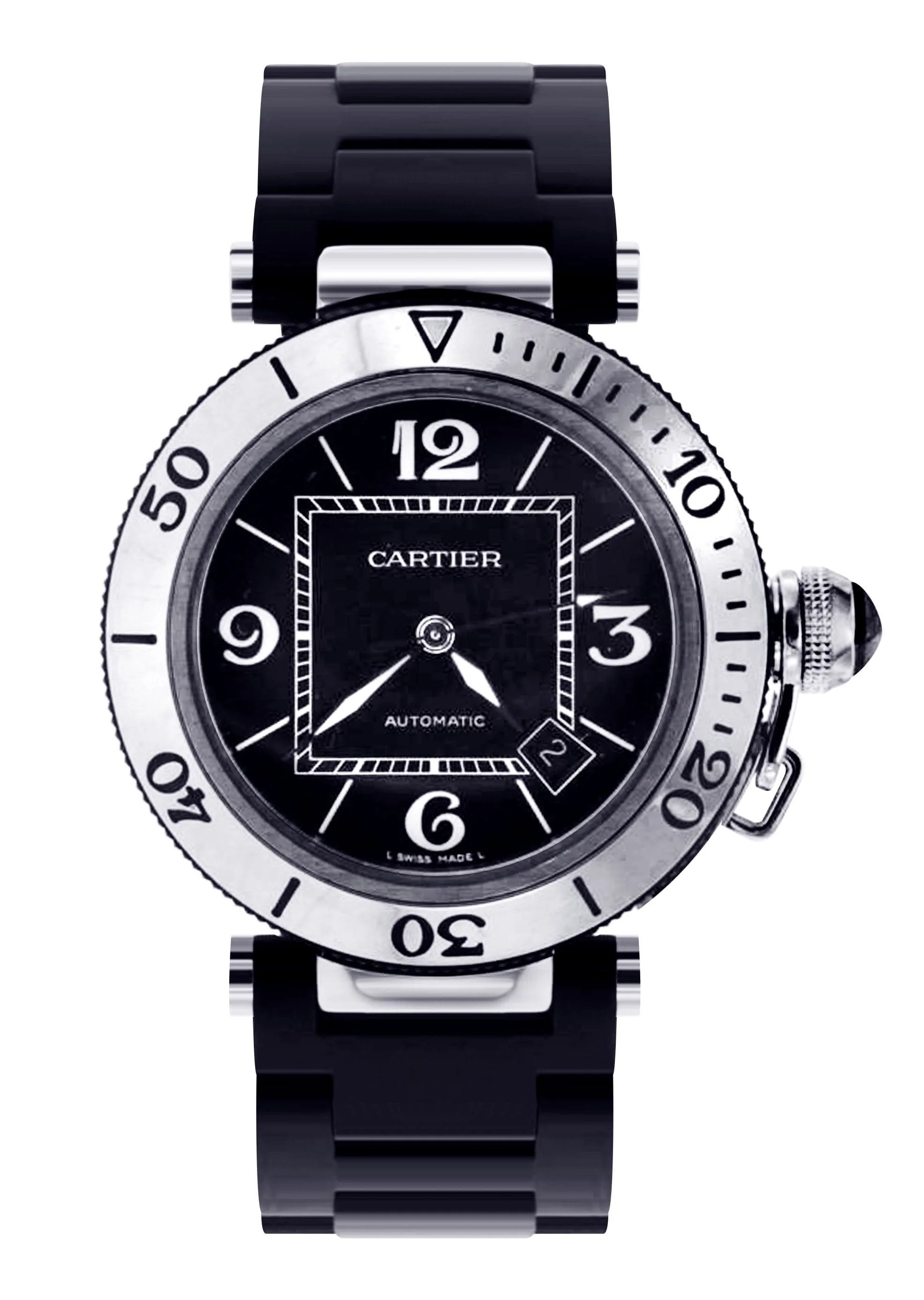 Cartier Pasha Seatimer | Stainless Steel | 40.5 Mm