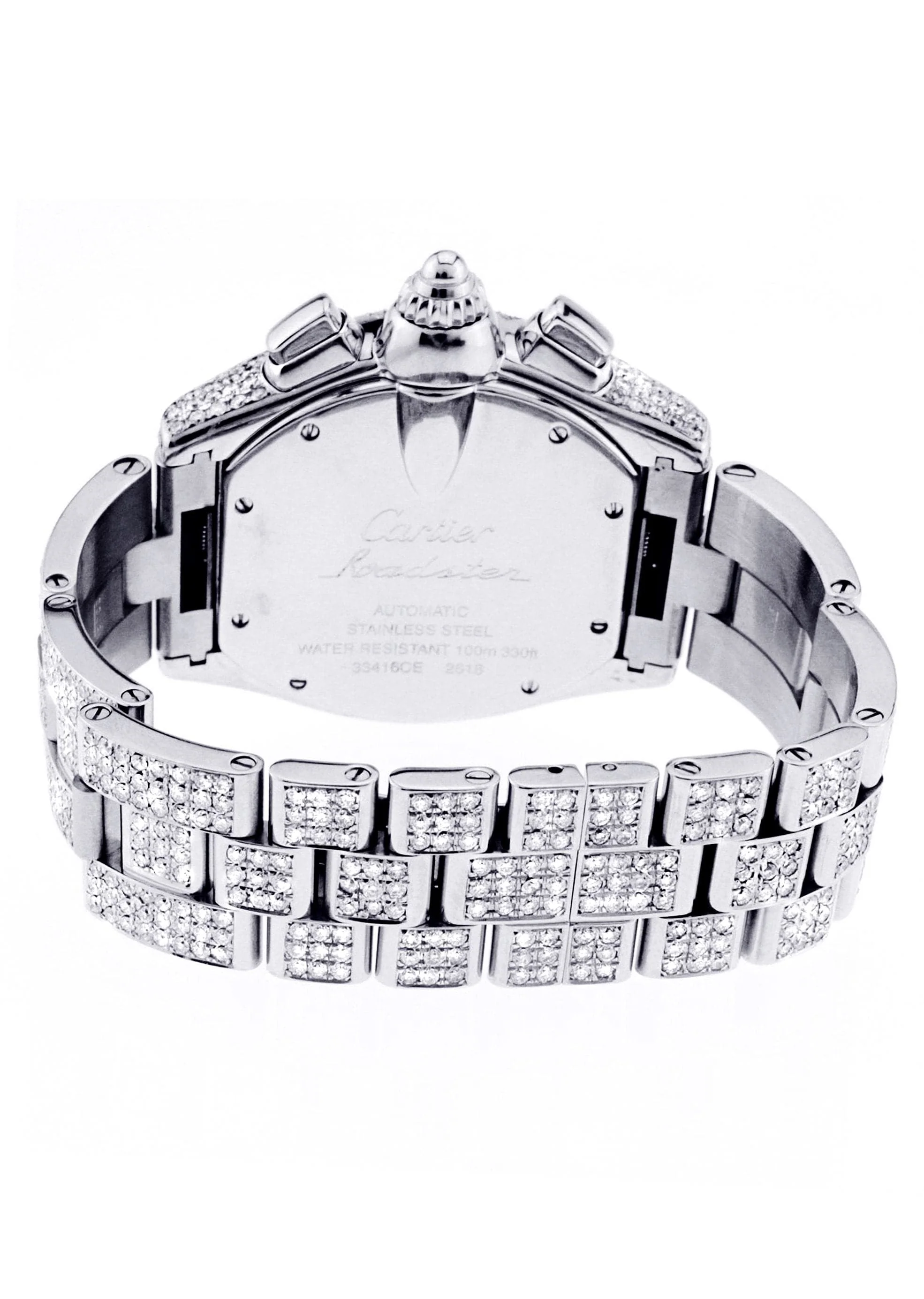 Diamond Cartier Roadster | Stainless Steel | 48 Mm - Image 3