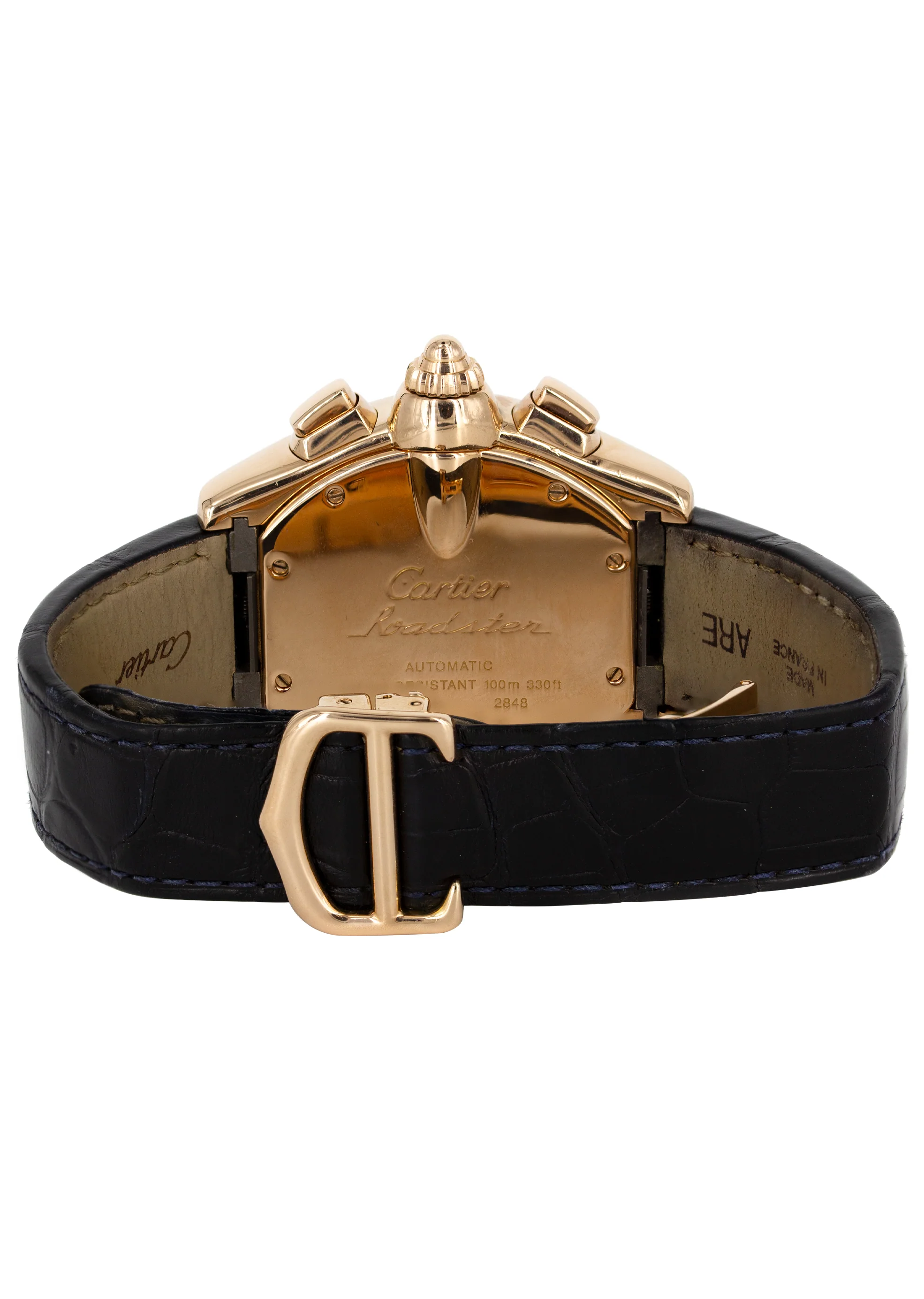 CARTIER ROADSTER XL CHRONOGRAPH WATCH IN 18K ROSE GOLD | CHOCOLATE ROMAN DIAL | 44 MM - Image 2