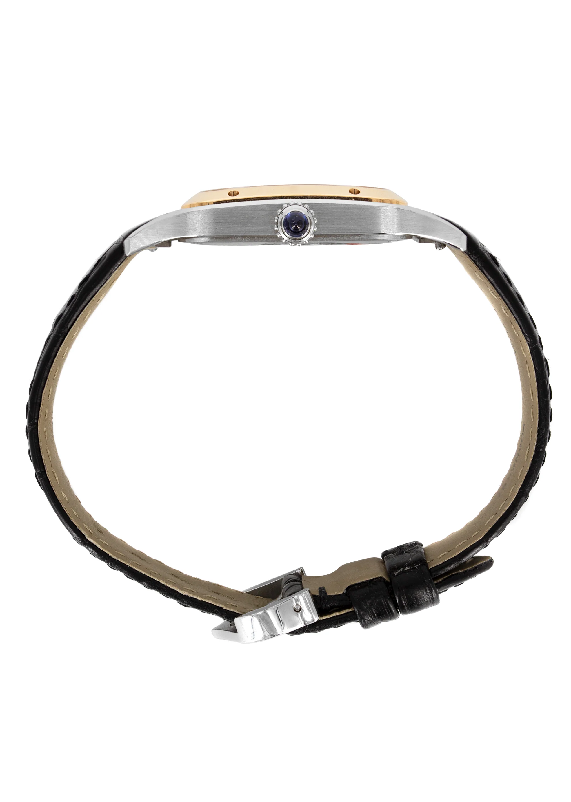 CARTIER SANTOS DUMONT WATCH IN STAINLESS STEEL & 18K GOLD | WHITE DIAL | 43.5 MM - Image 3