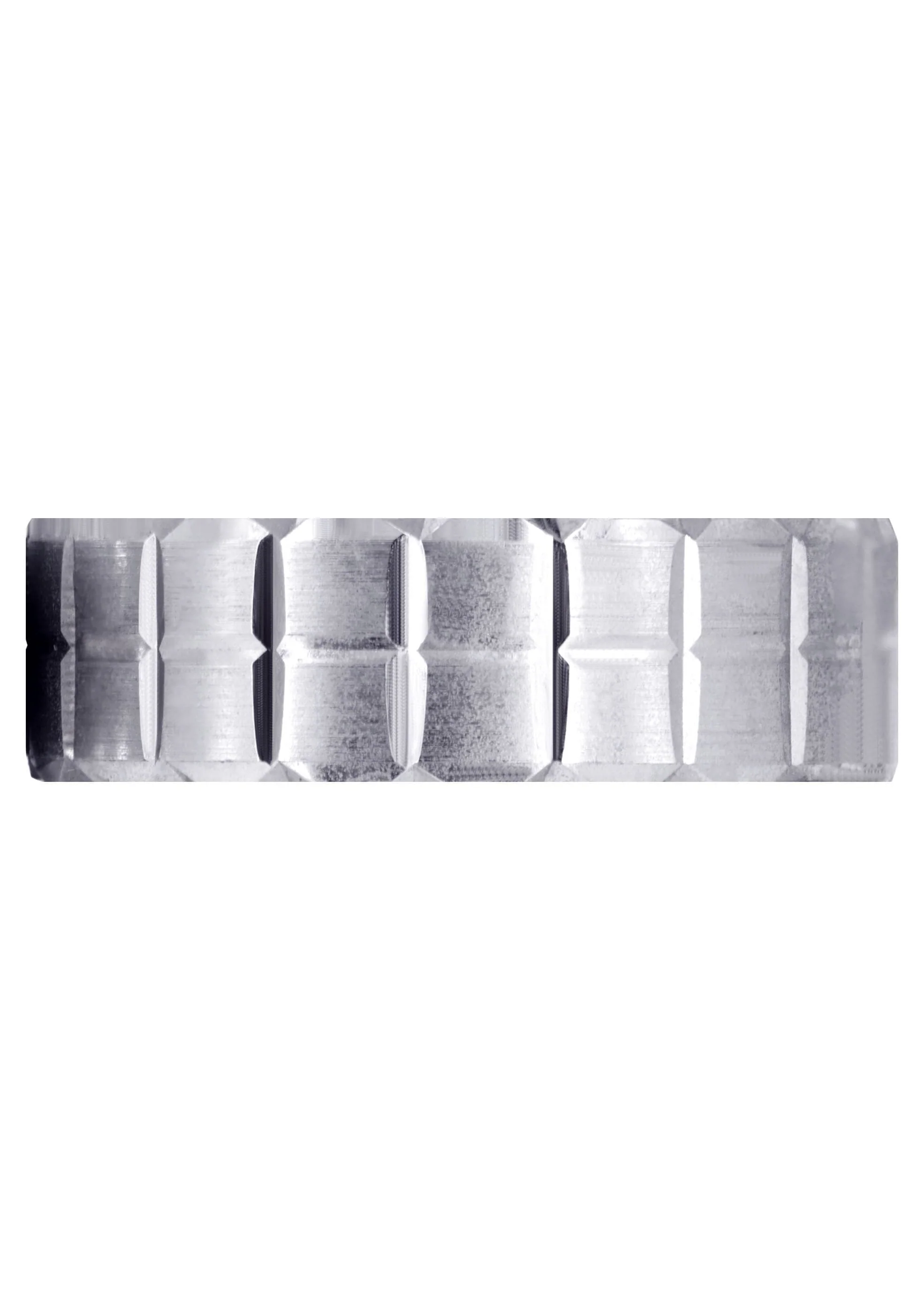 Carved Diamond Cut Mens Wedding Band | Satin Finish (Jonathan) - Image 2