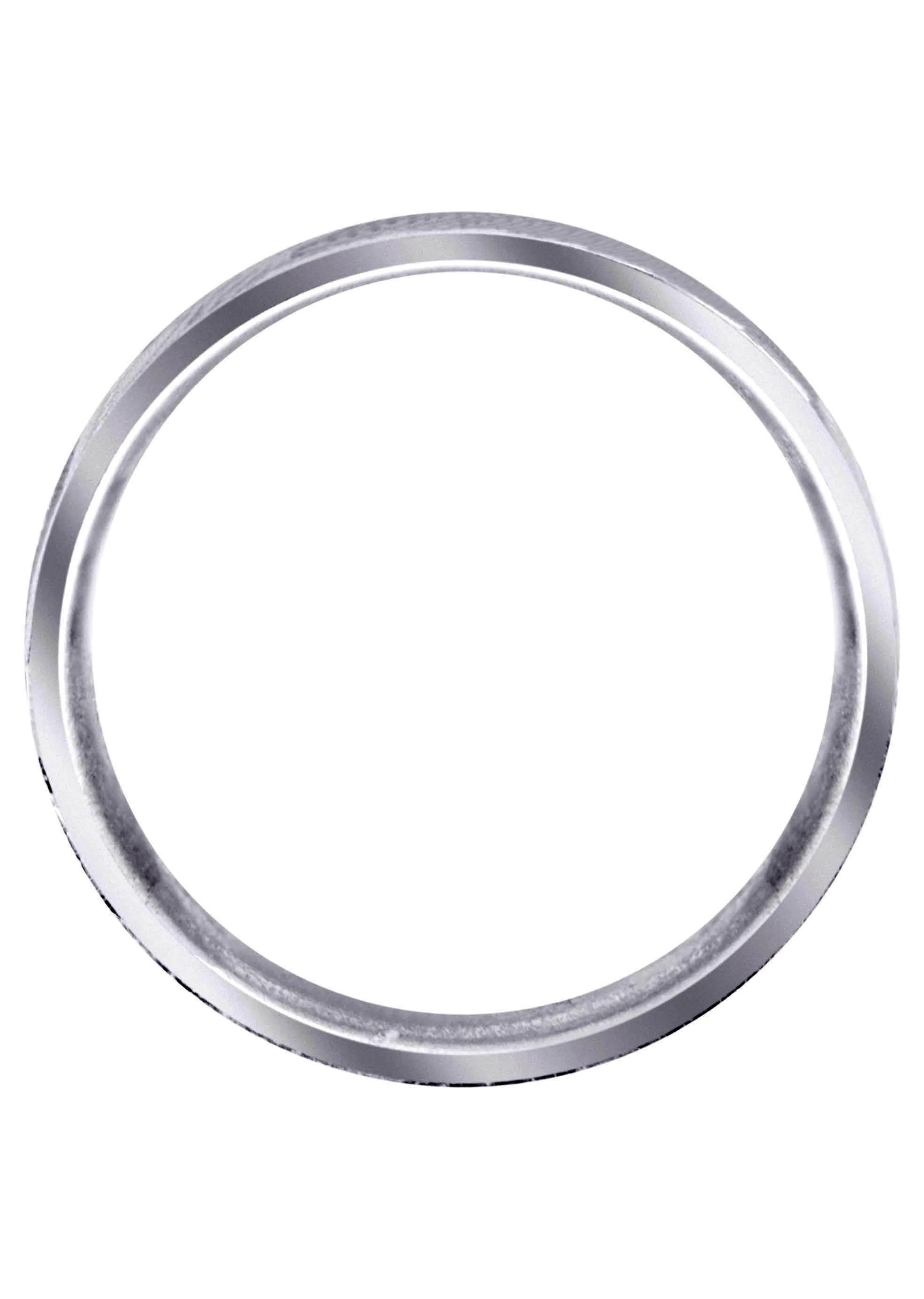 Carved Simple Mens Wedding Band | Cross Satin Finish (Logan) - Image 3