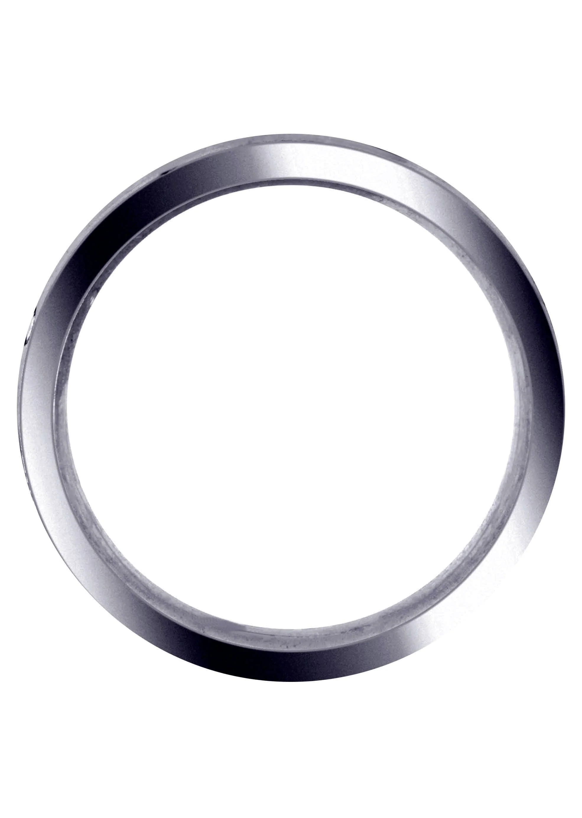 Carved Simple Mens Wedding Band | High Polish Finish (Bentley) - Image 3