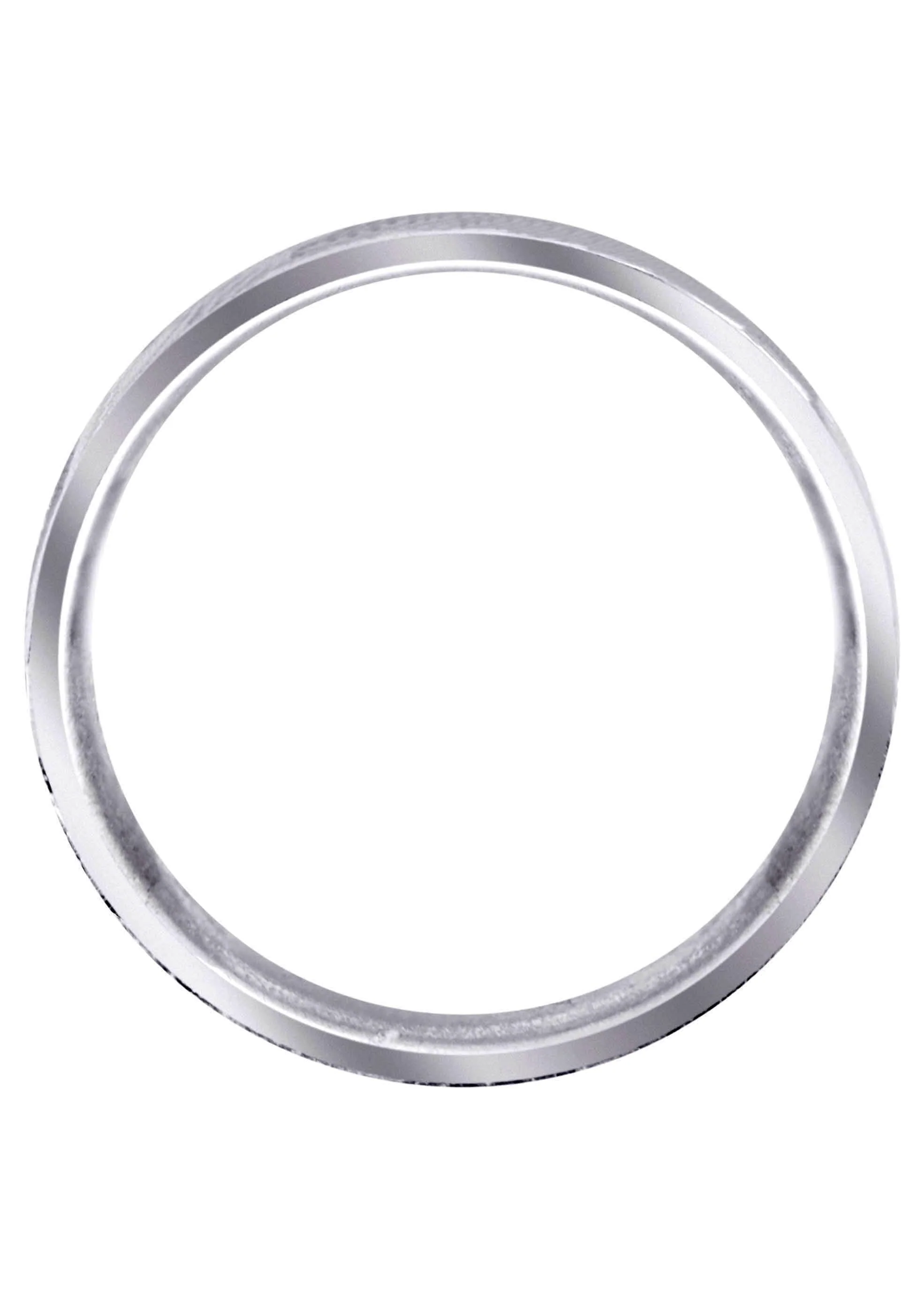 Carved Simple Mens Wedding Band | High Polish Finish (Jeremiah) - Image 3