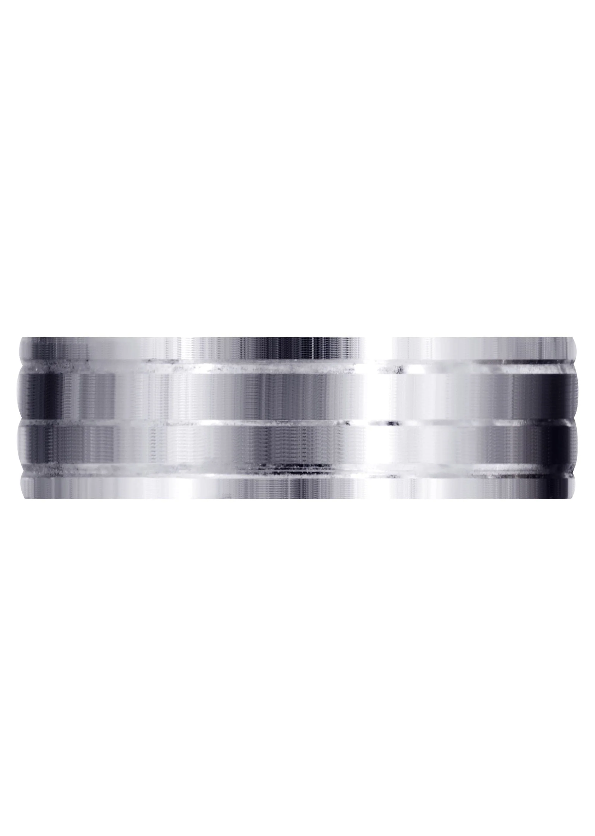 Carved Simple Mens Wedding Band | Satin Finish (Liam) - Image 2