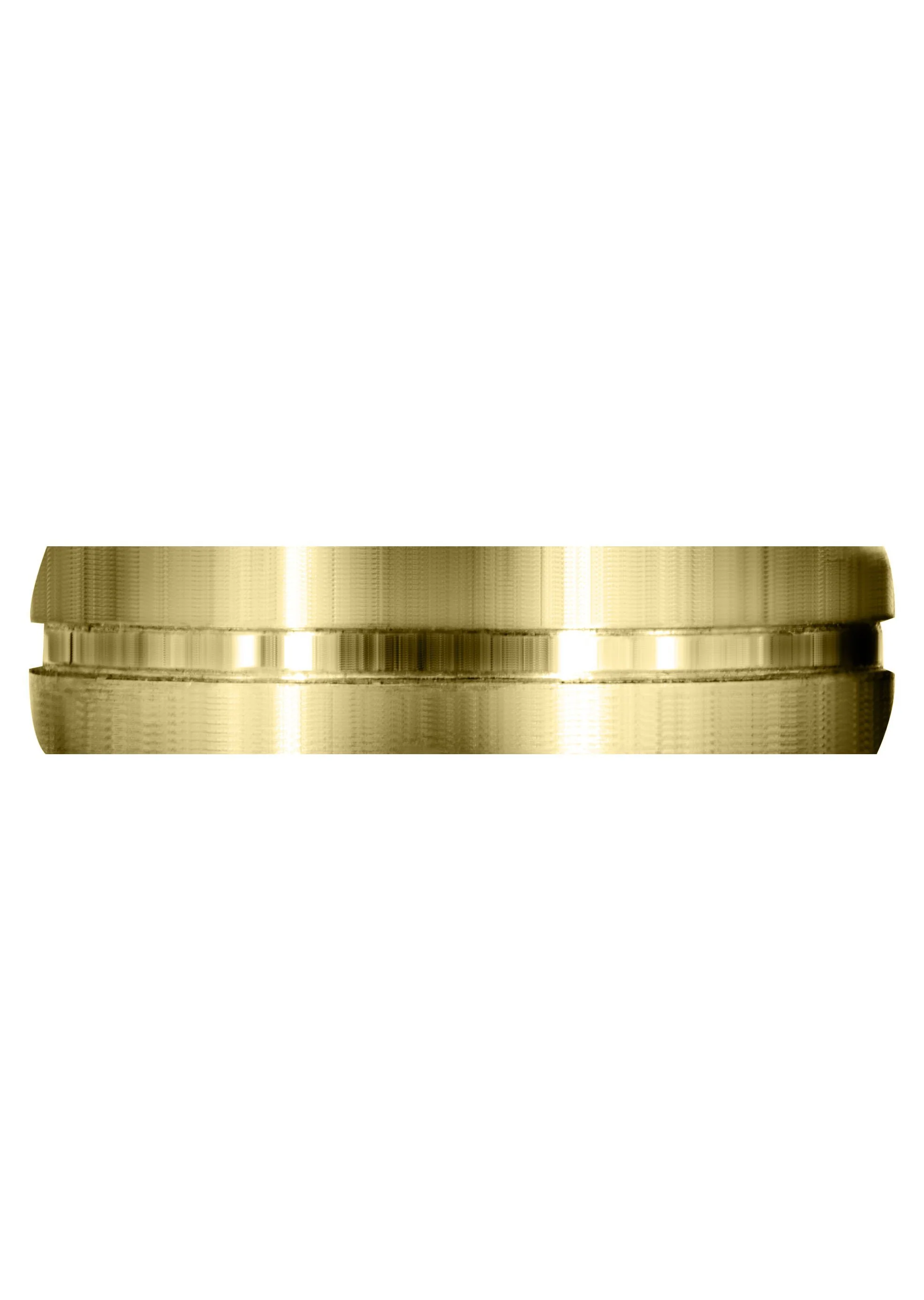 Yellow Gold Carved Simple Mens Wedding Band | Satin Finish (Matthew) - Image 2