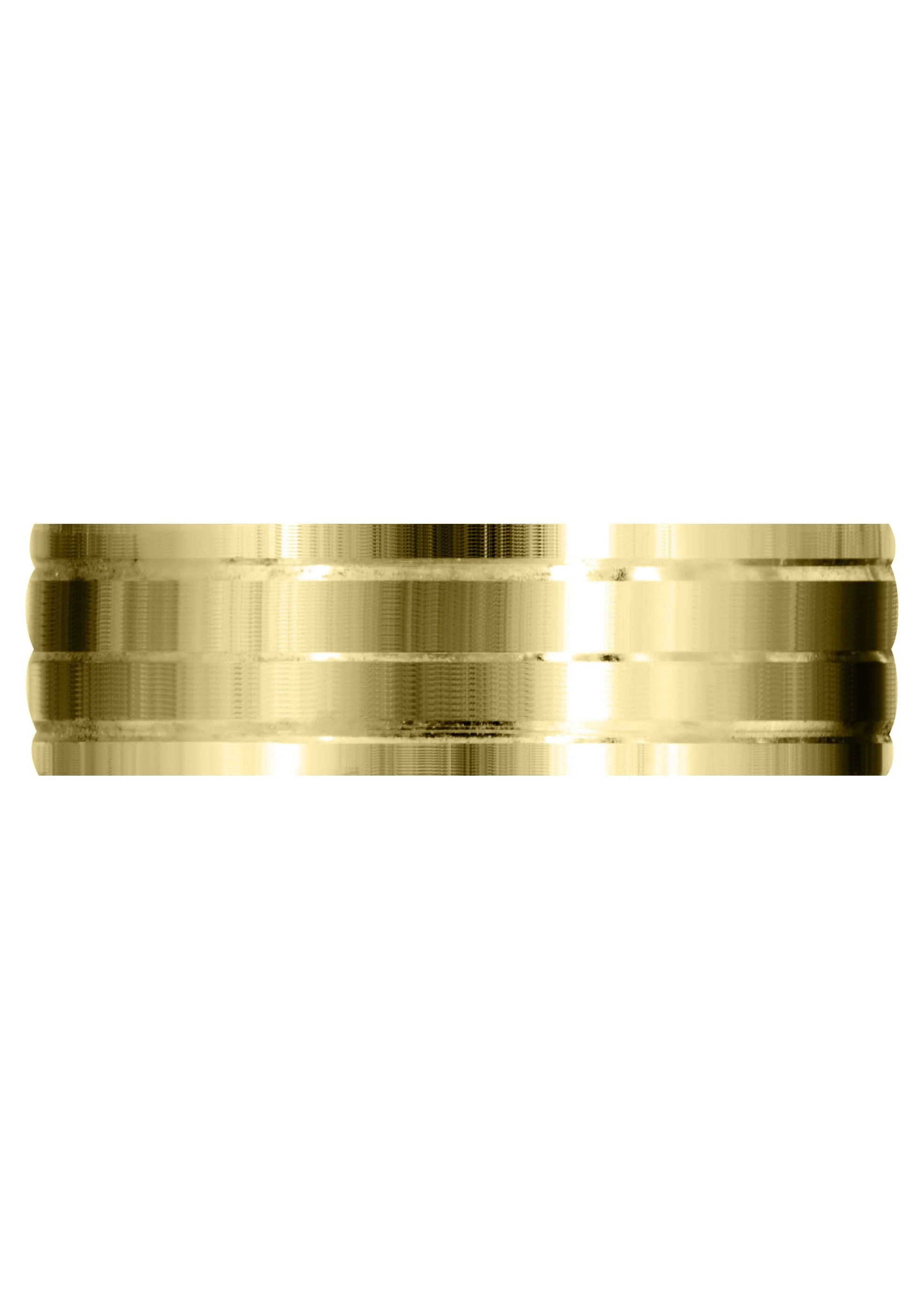 Yellow Gold Carved Simple Mens Wedding Band | Satin Finish (Liam) - Image 2