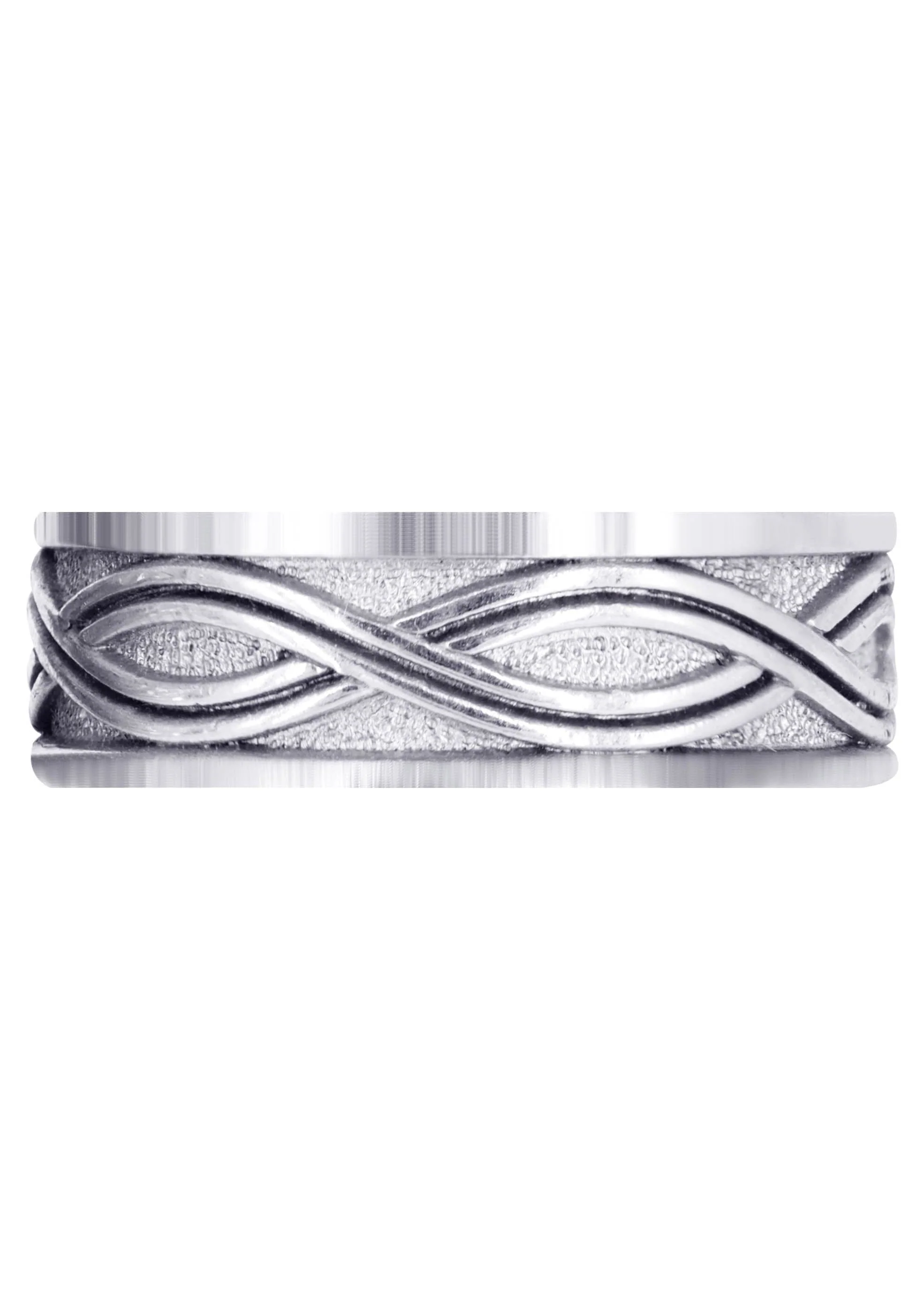 Celtic Mens Wedding Band | High Polish Finish (Kyle) - Image 2