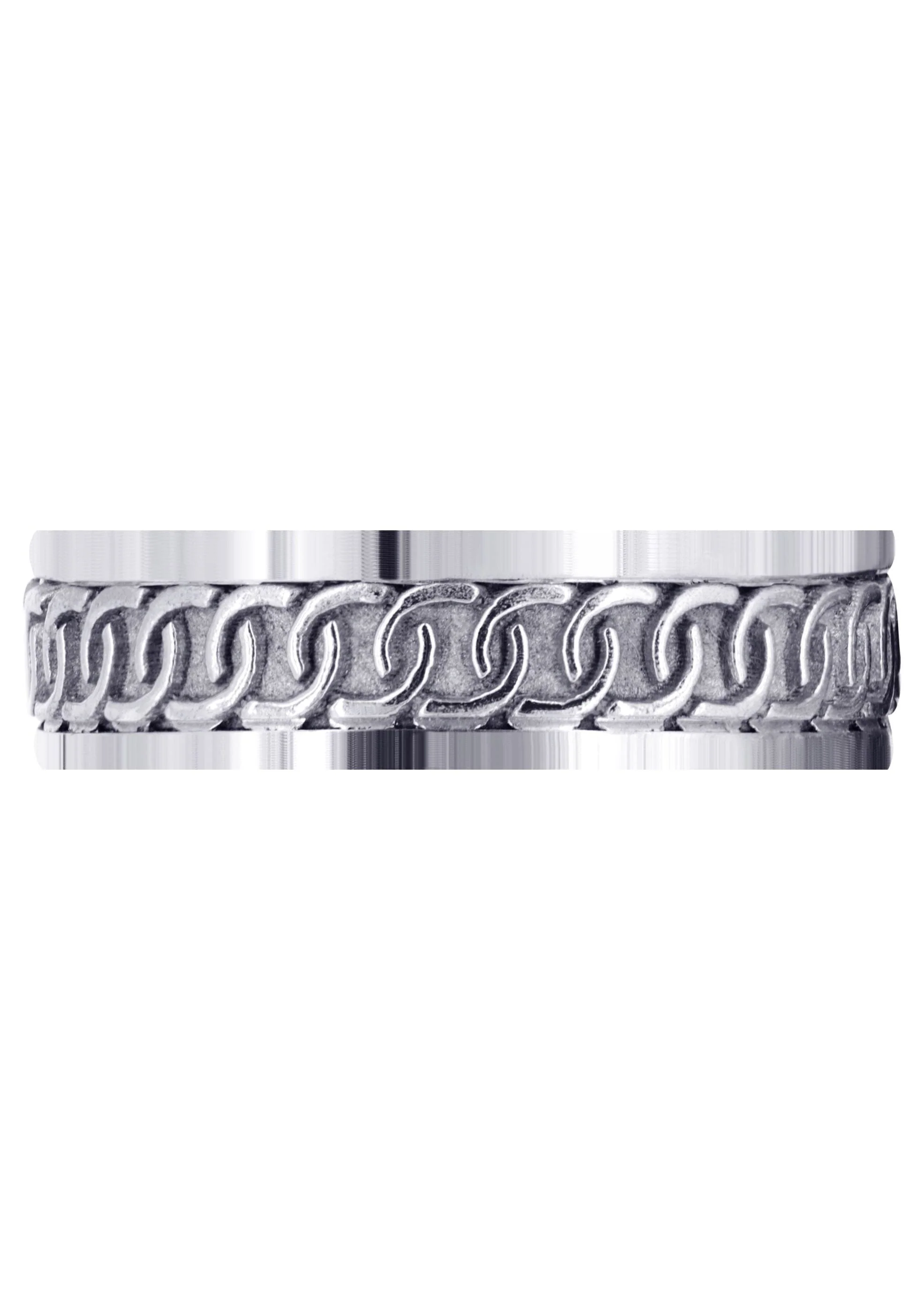 Celtic Mens Wedding Band | Sand Blast / High Polish Finish (Eric) - Image 2