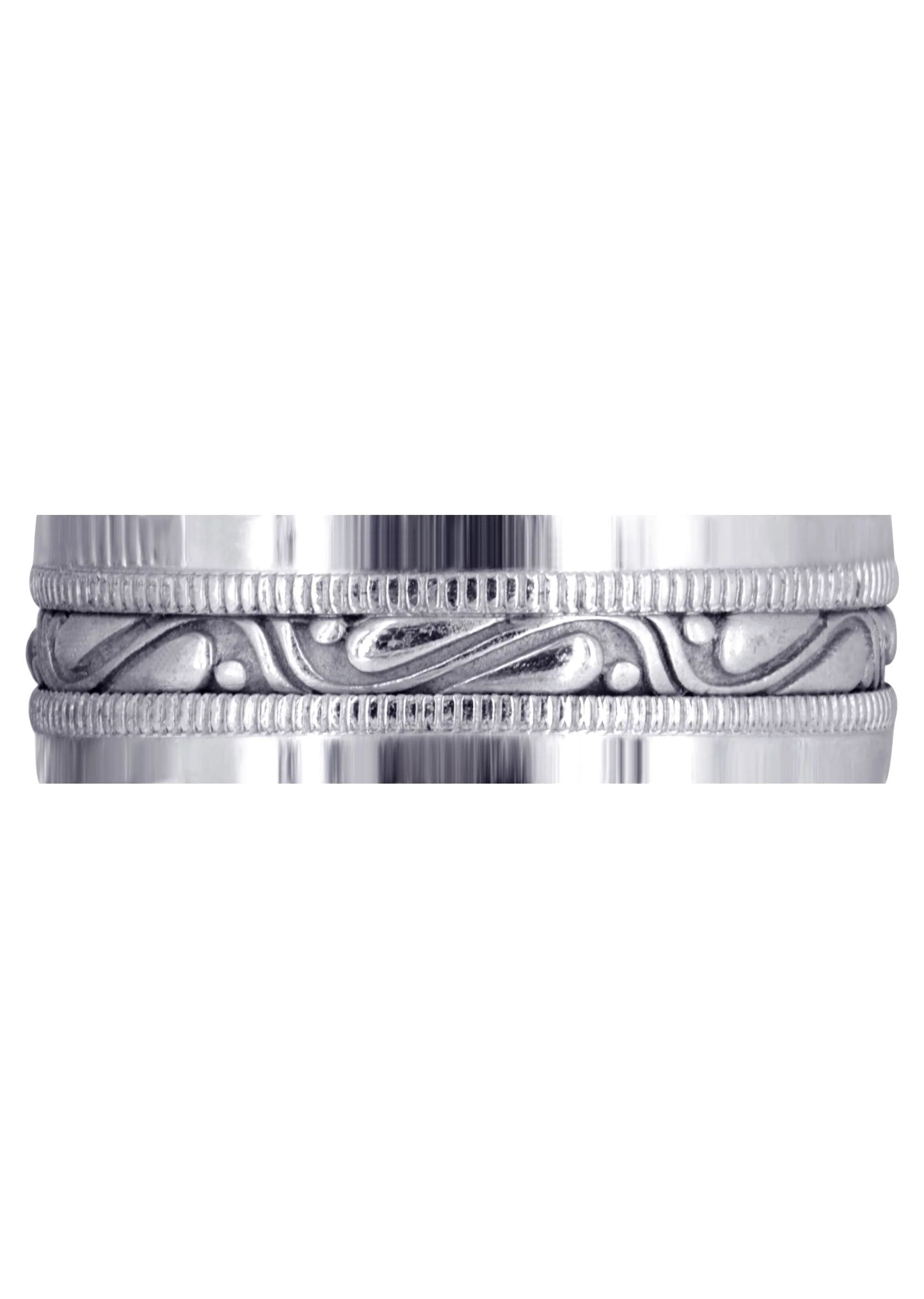 Celtic Mens Wedding Band | Sand Blast / High Polish Finish (Finn) - Image 2