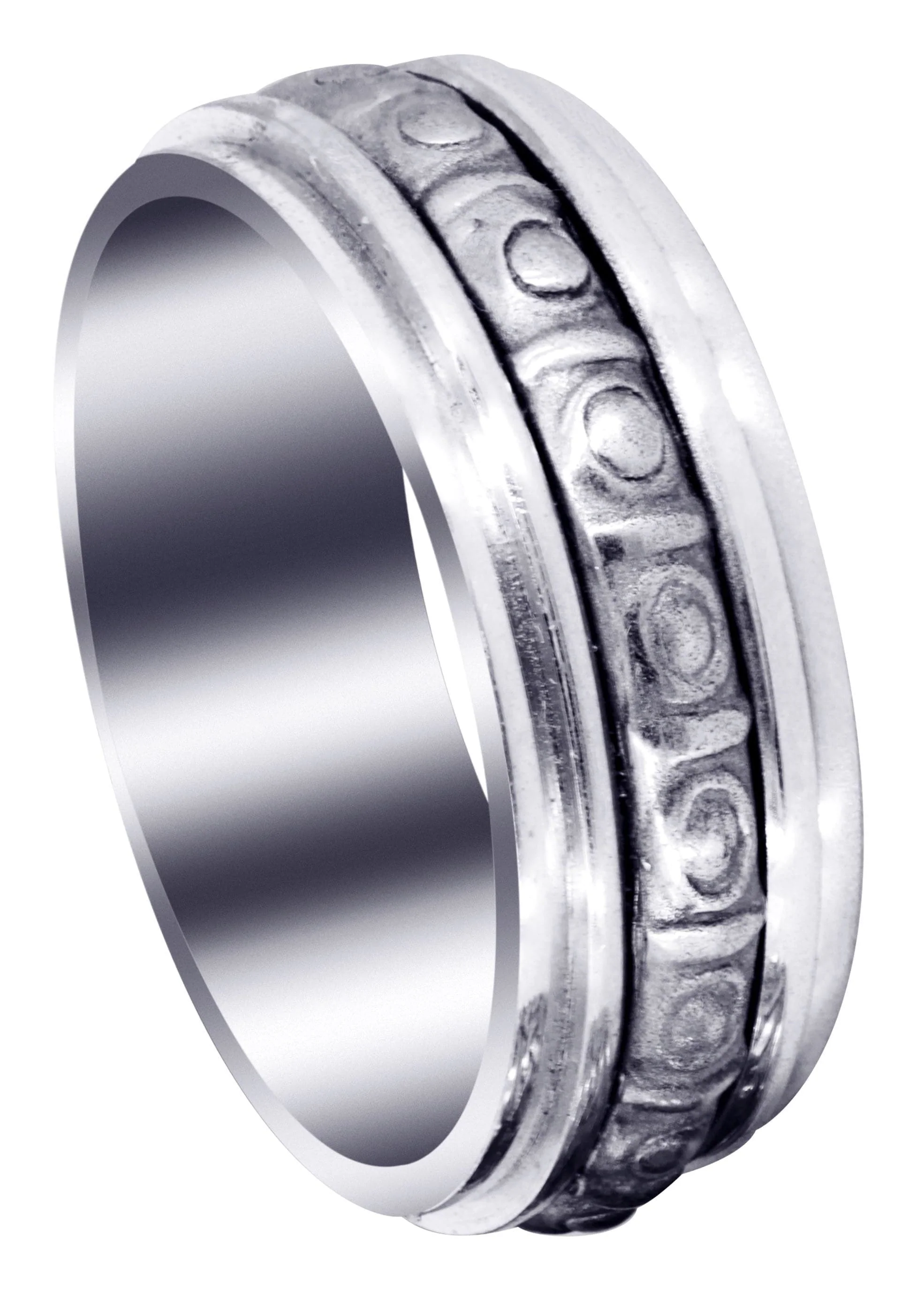 Celtic Mens Wedding Band | Sand Blast / High Polish Finish (Brian)