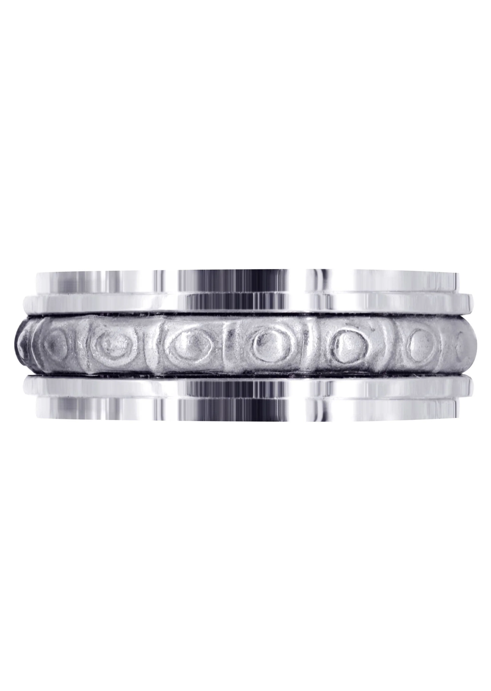 Celtic Mens Wedding Band | Sand Blast / High Polish Finish (Brian) - Image 2