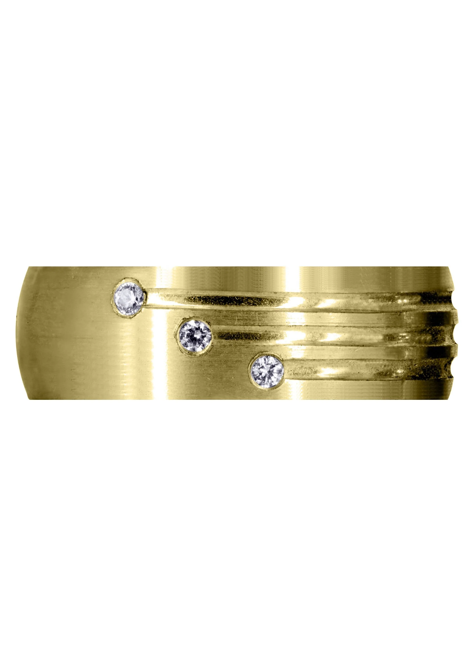 Yellow Gold Classic Diamond Mens Wedding Band | 0.12 Carats (Gunner) - Image 2