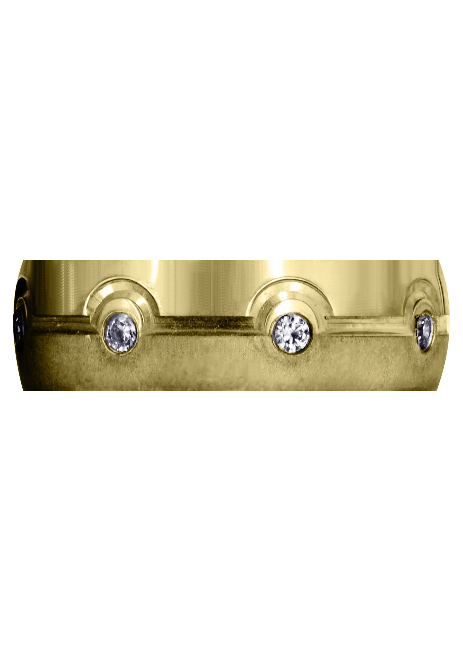 Yellow Gold Classic Diamond Mens Wedding Band | 0.32 Carats (Brooks) - Image 2