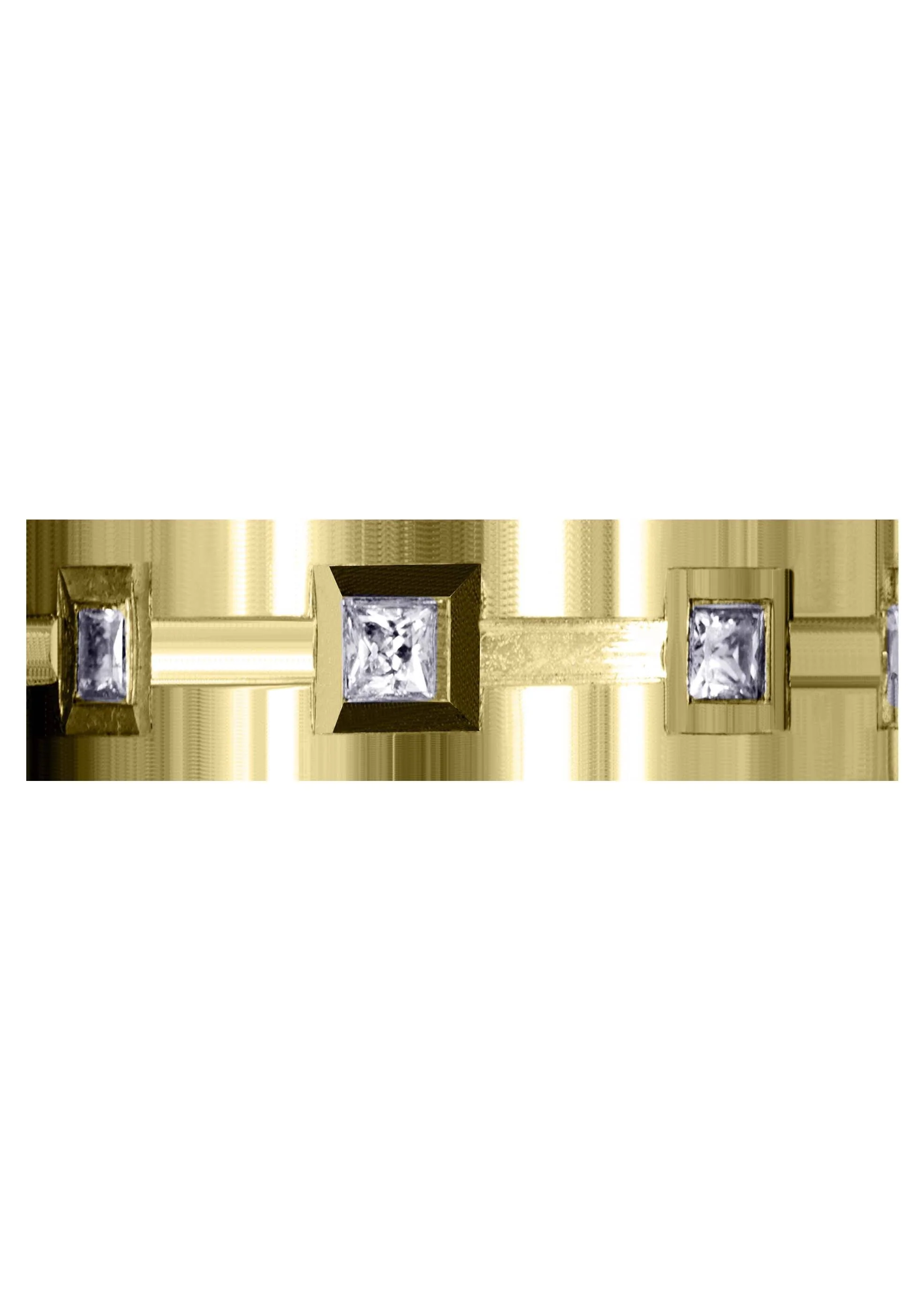 Yellow Gold Classic Diamond Mens Wedding Band | 0.4 Carats (Kameron) - Image 2