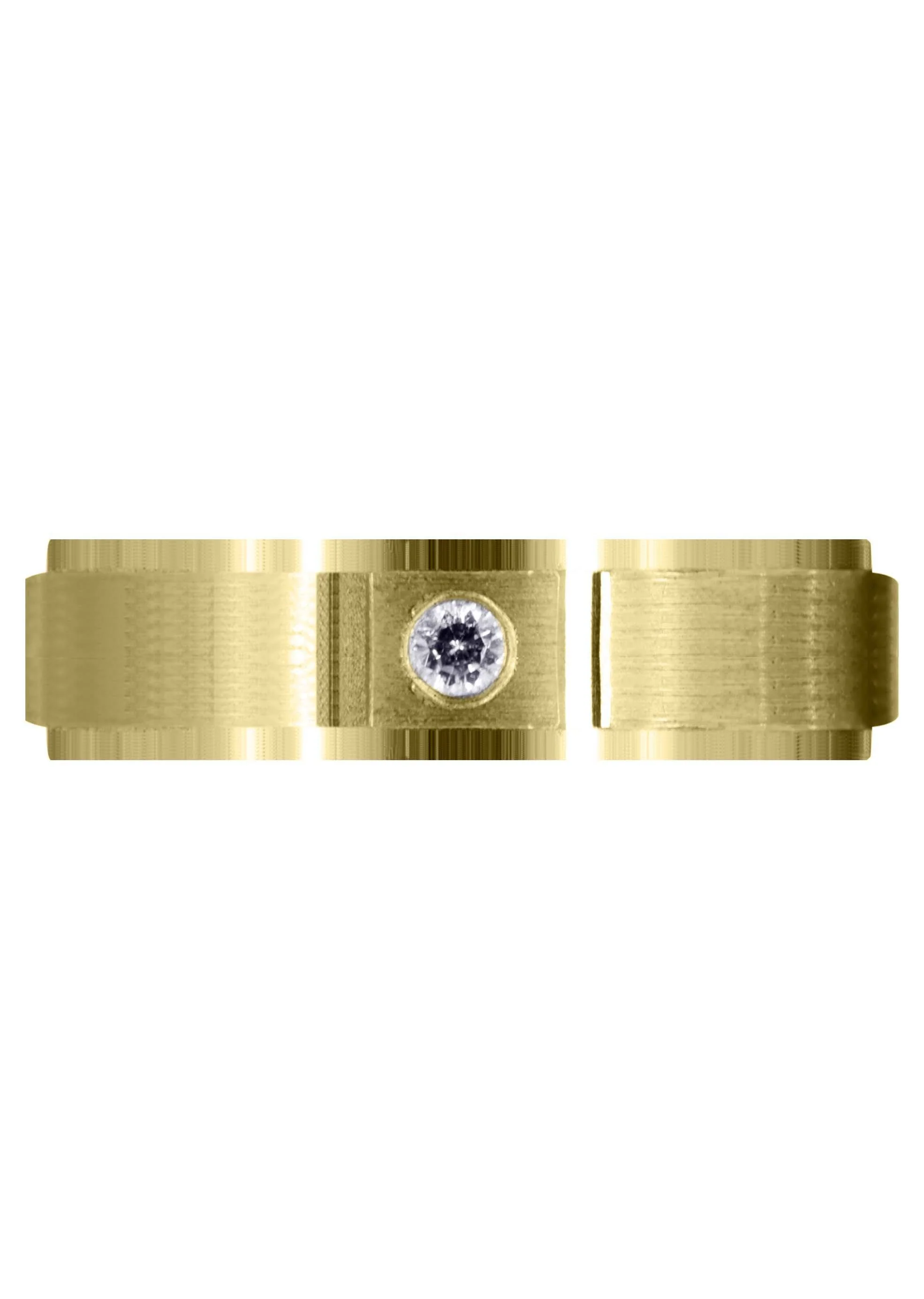 Yellow Gold Contemporary Diamond Mens Wedding Band | 0.05 Carats (Francisco) - Image 2