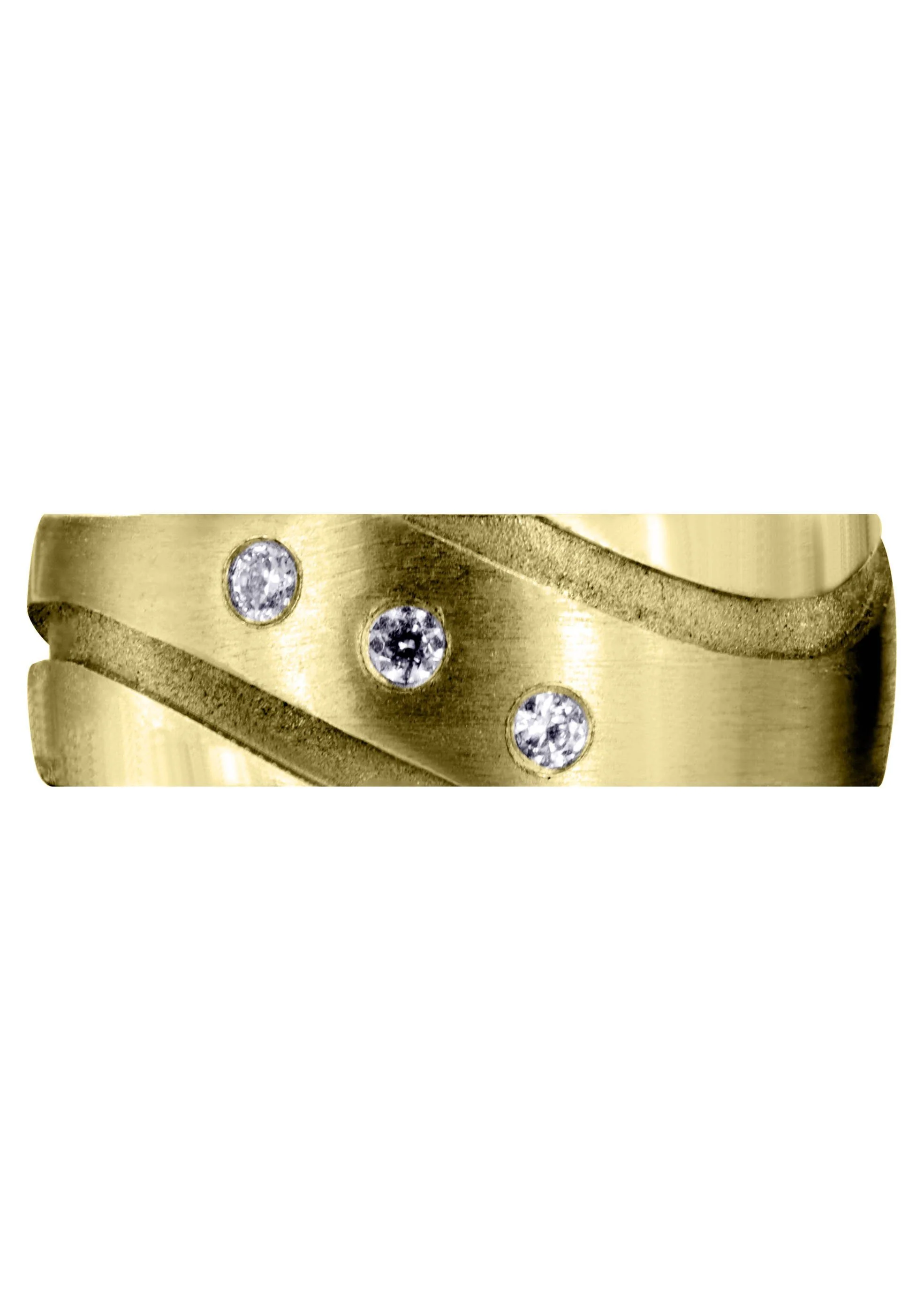 Yellow Gold Contemporary Diamond Mens Engagement Ring | 0.09 Carats (Tanner) - Image 2