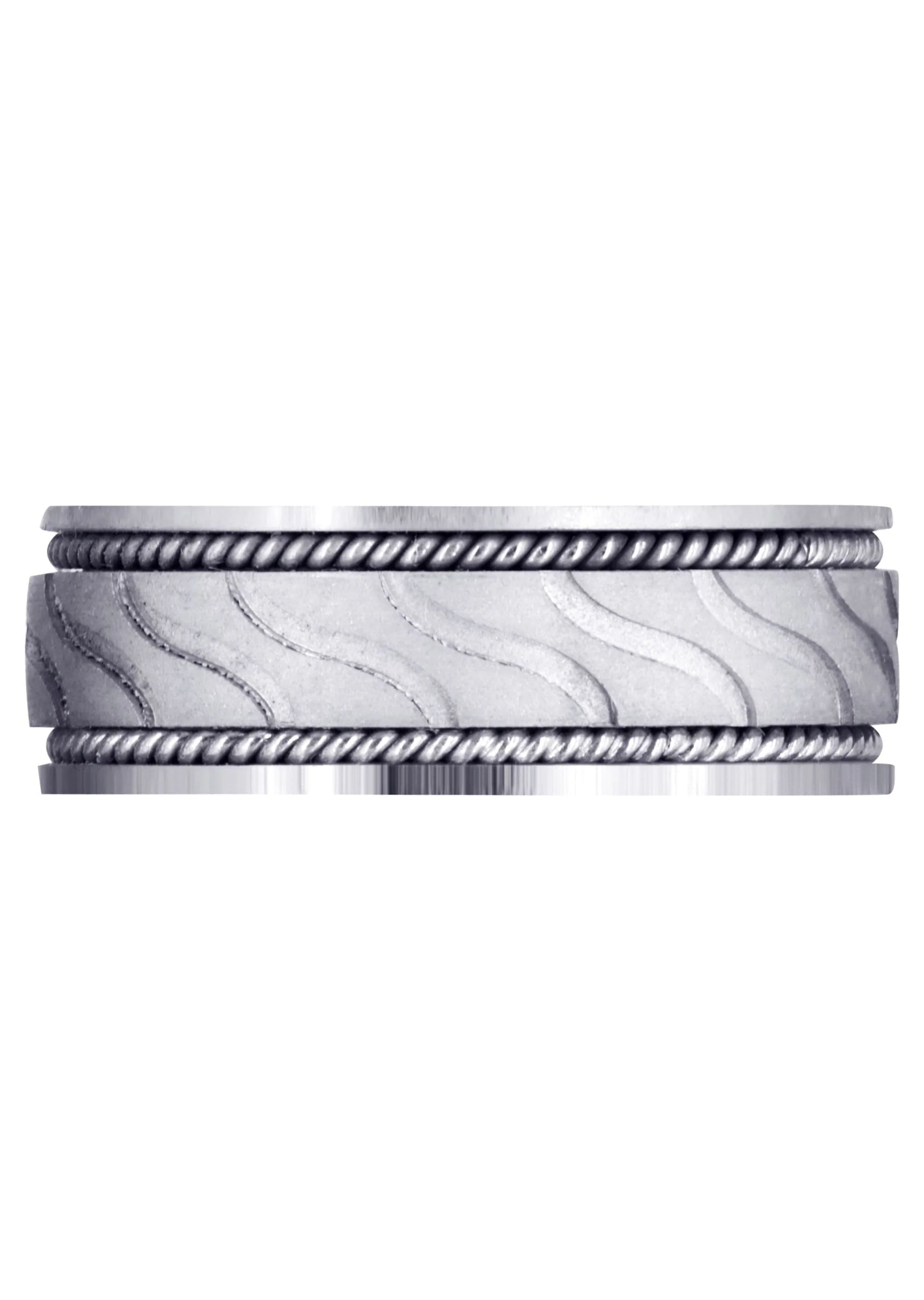 Contemporary Mens Wedding Band | GB / High Polish Finish (Ayden) - Image 2