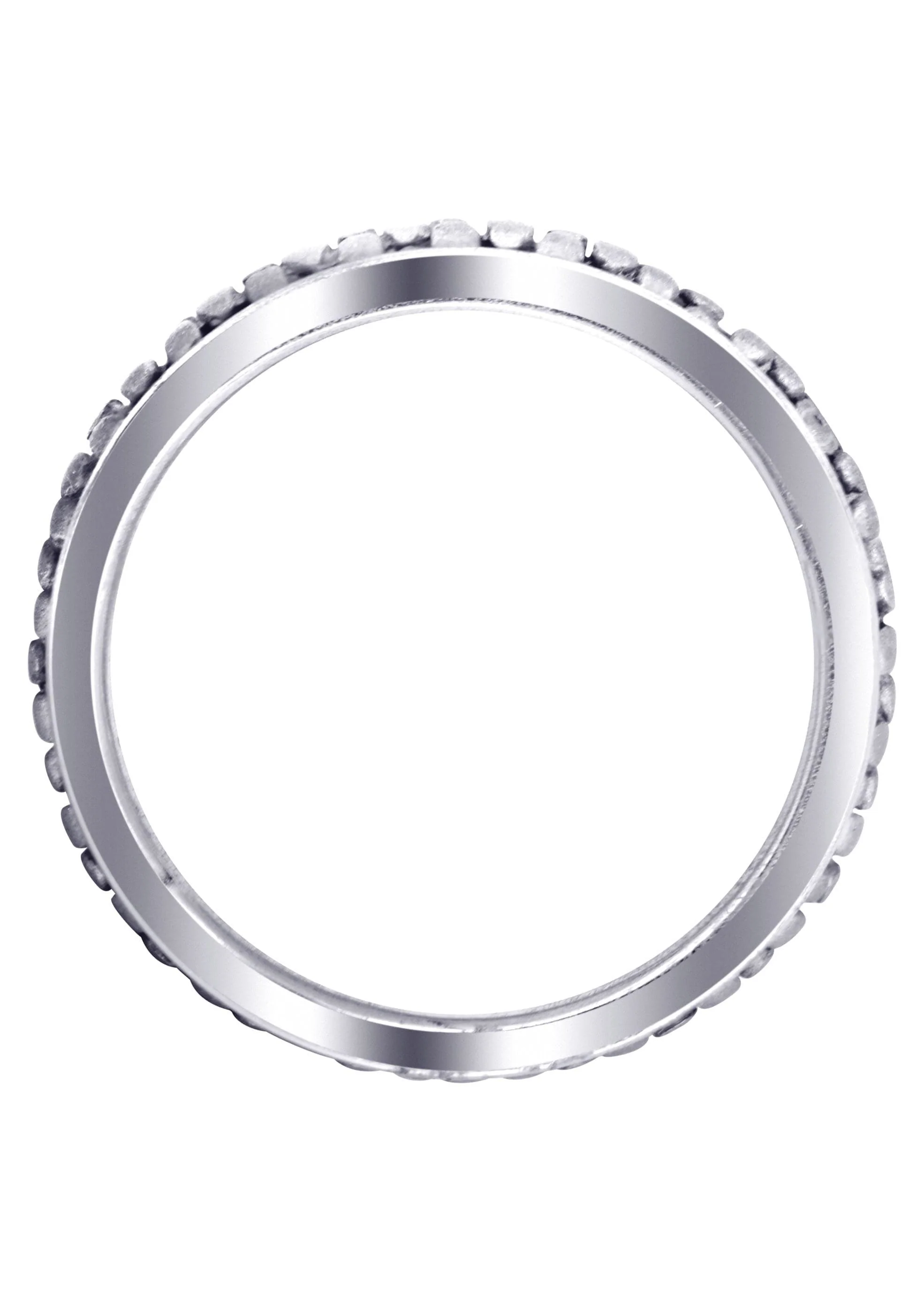 Contemporary Unique Mens Wedding Band| Sand Blast Finish (Kenneth) - Image 3
