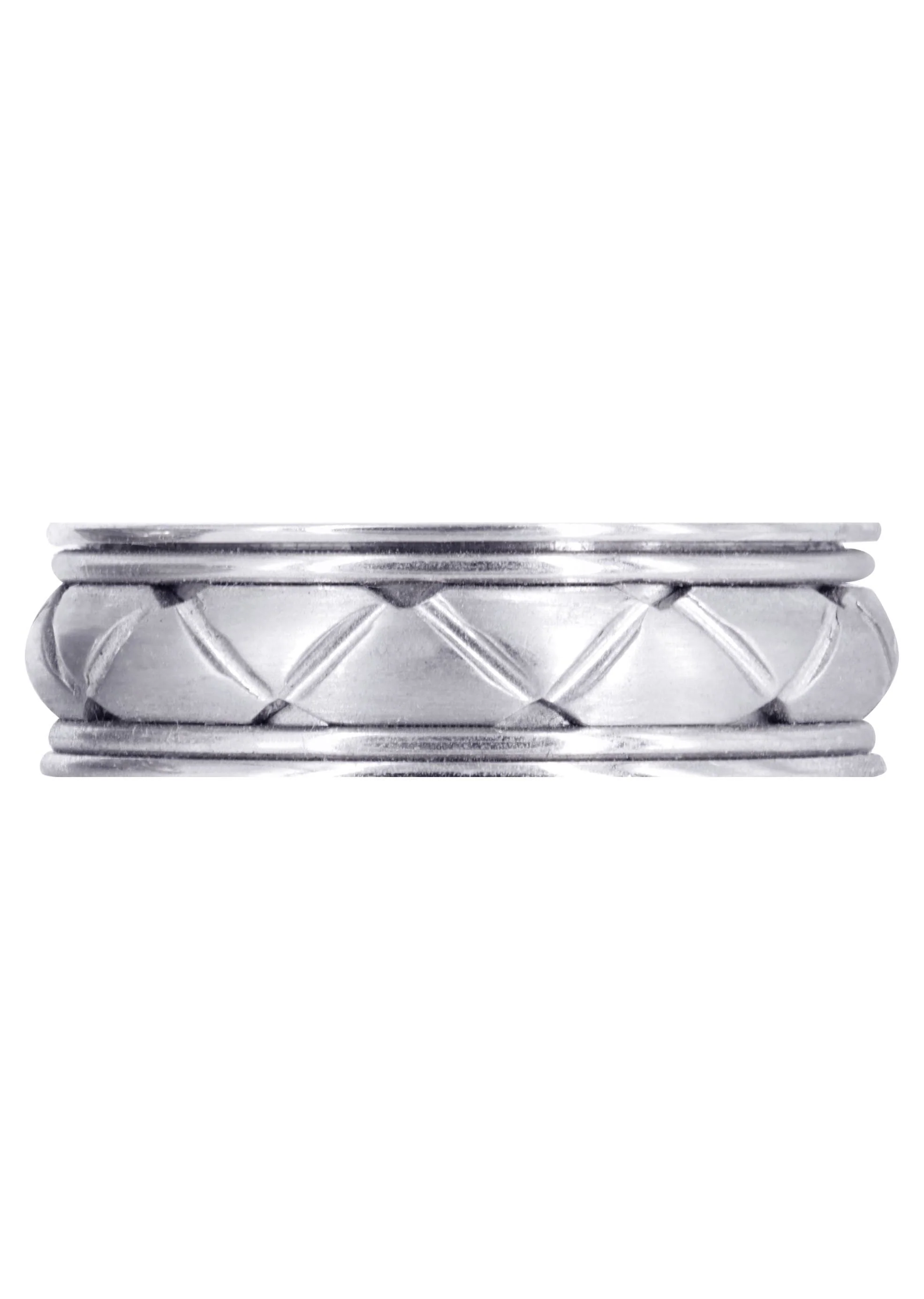 Contemporary Mens Wedding Band | Satin Finish (Patrick) - Image 2