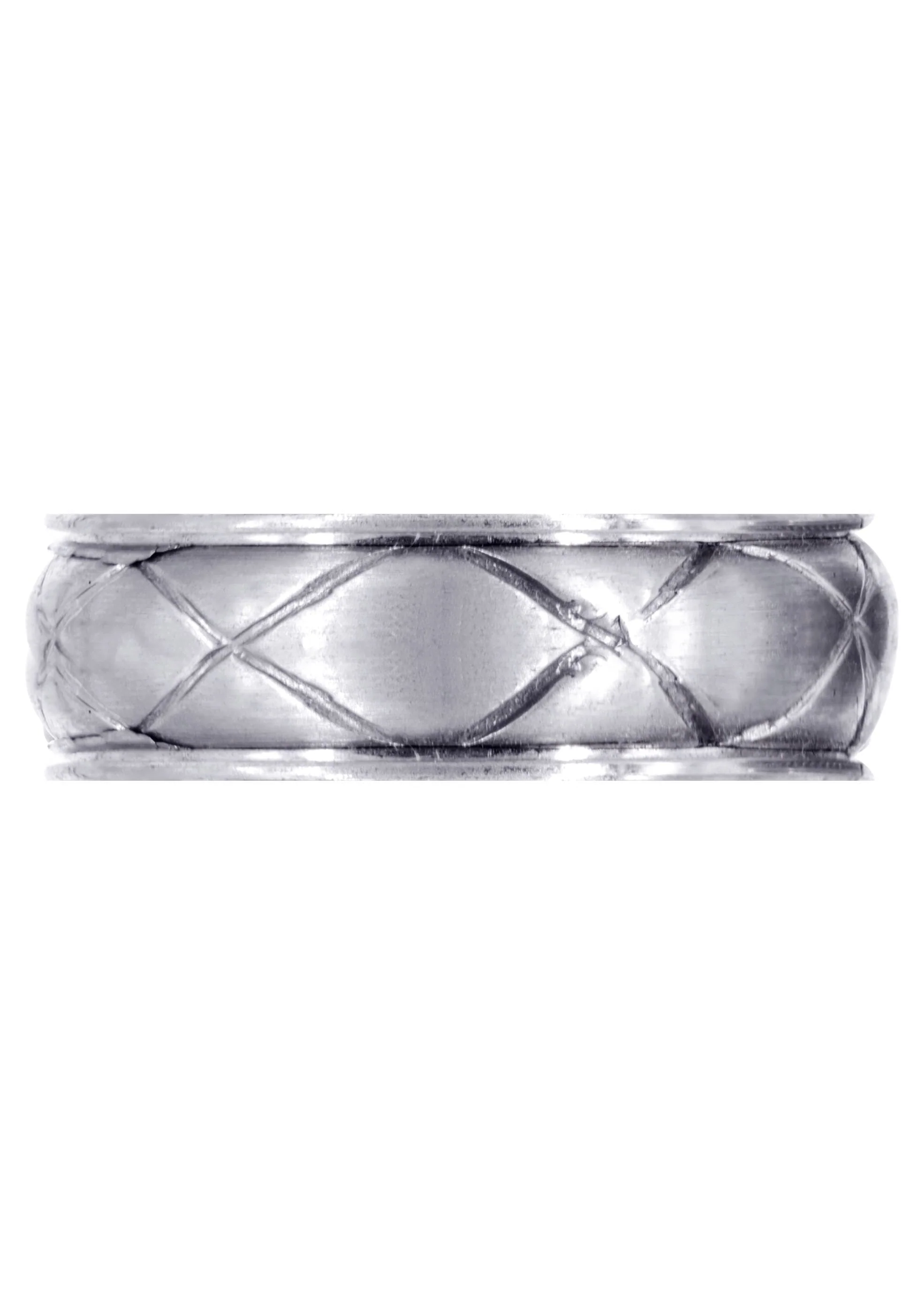 Contemporary Mens Wedding Band | Satin Finish (Hayden) - Image 2