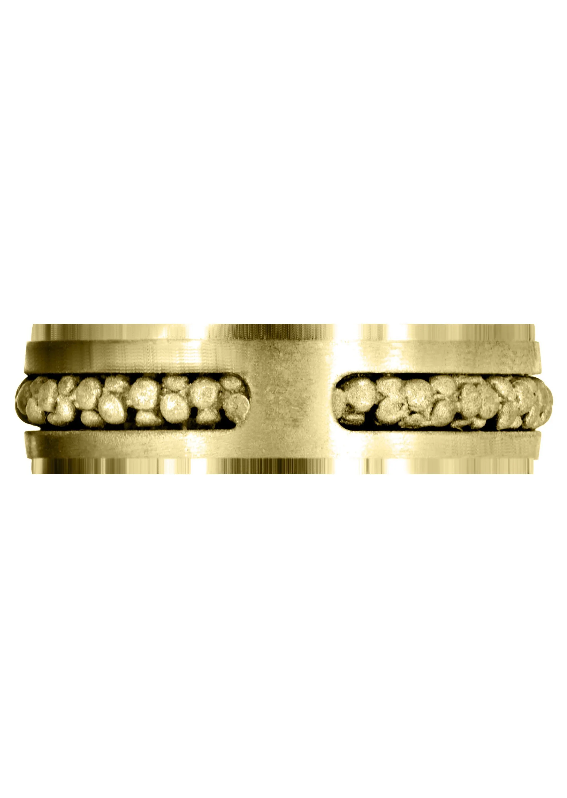 Yellow Gold Contemporary Mens Wedding Band | Satin Finish (Paul) - Image 2