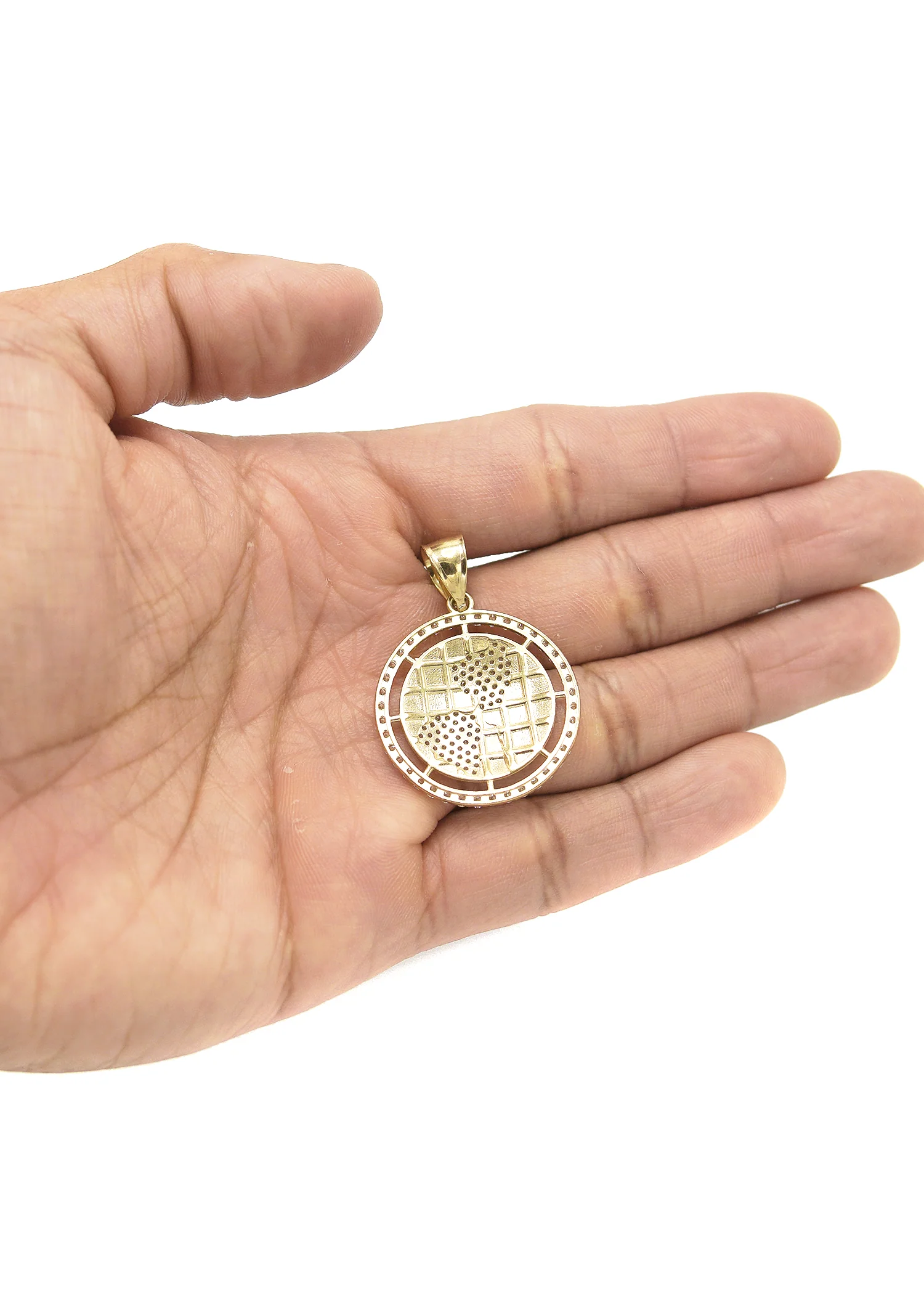 10KGold World Pendant  Gold | 5.5 Grams - Image 4