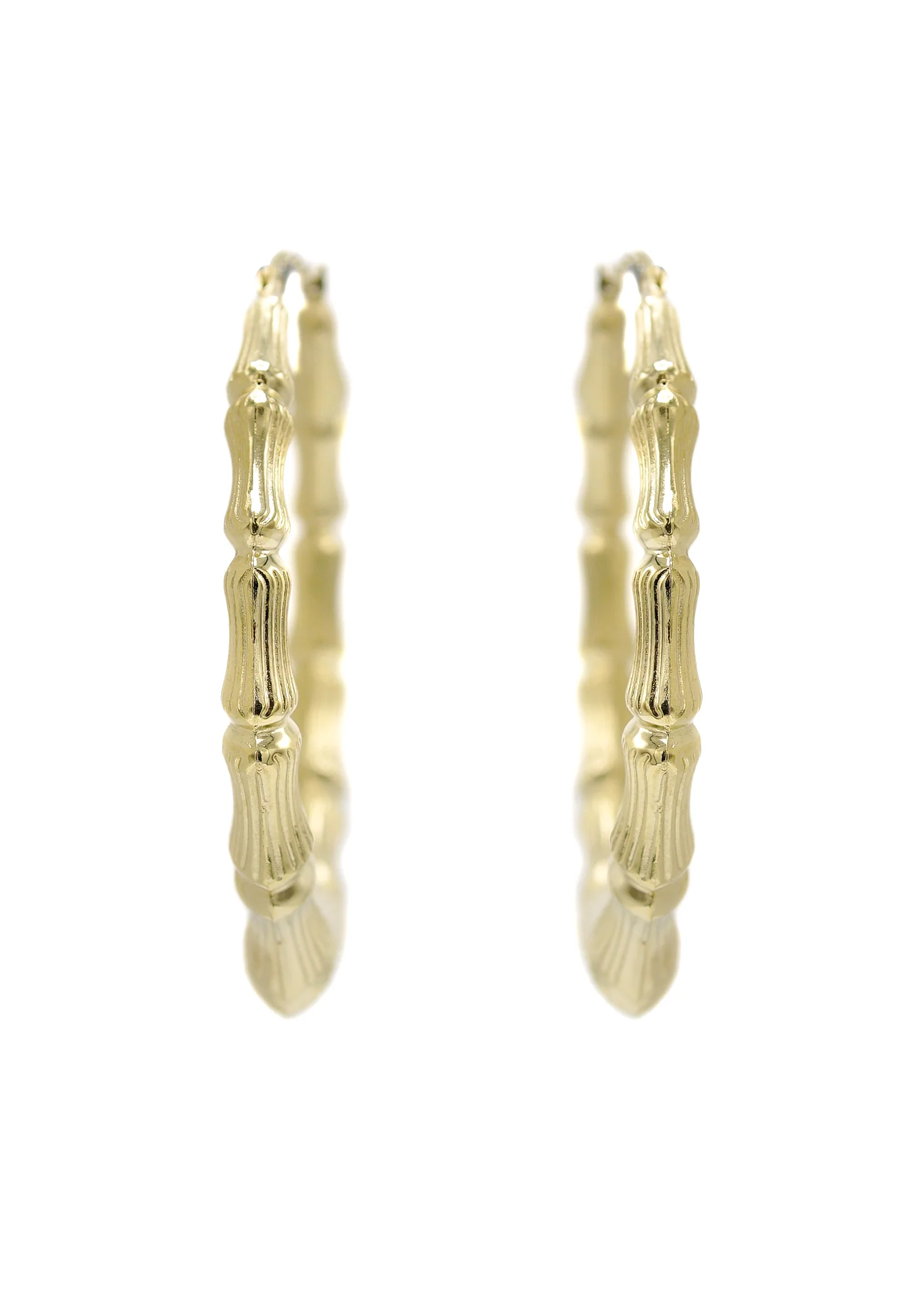 10K Womens Gold Hoop Earrings | Customizable Size - Image 4