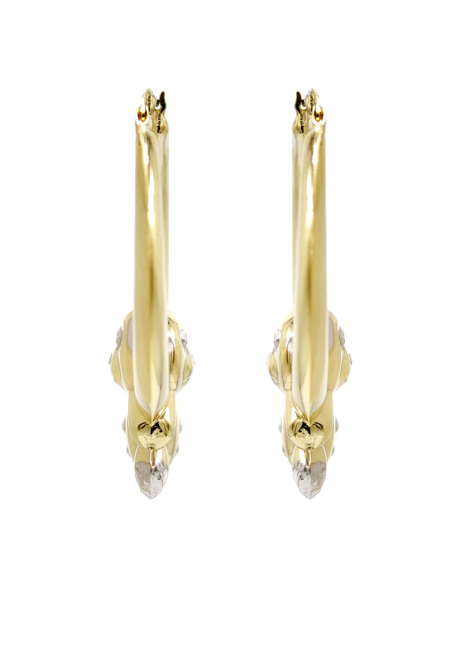 10K Womens Gold Hoop Earrings | Customizable Size - Image 4