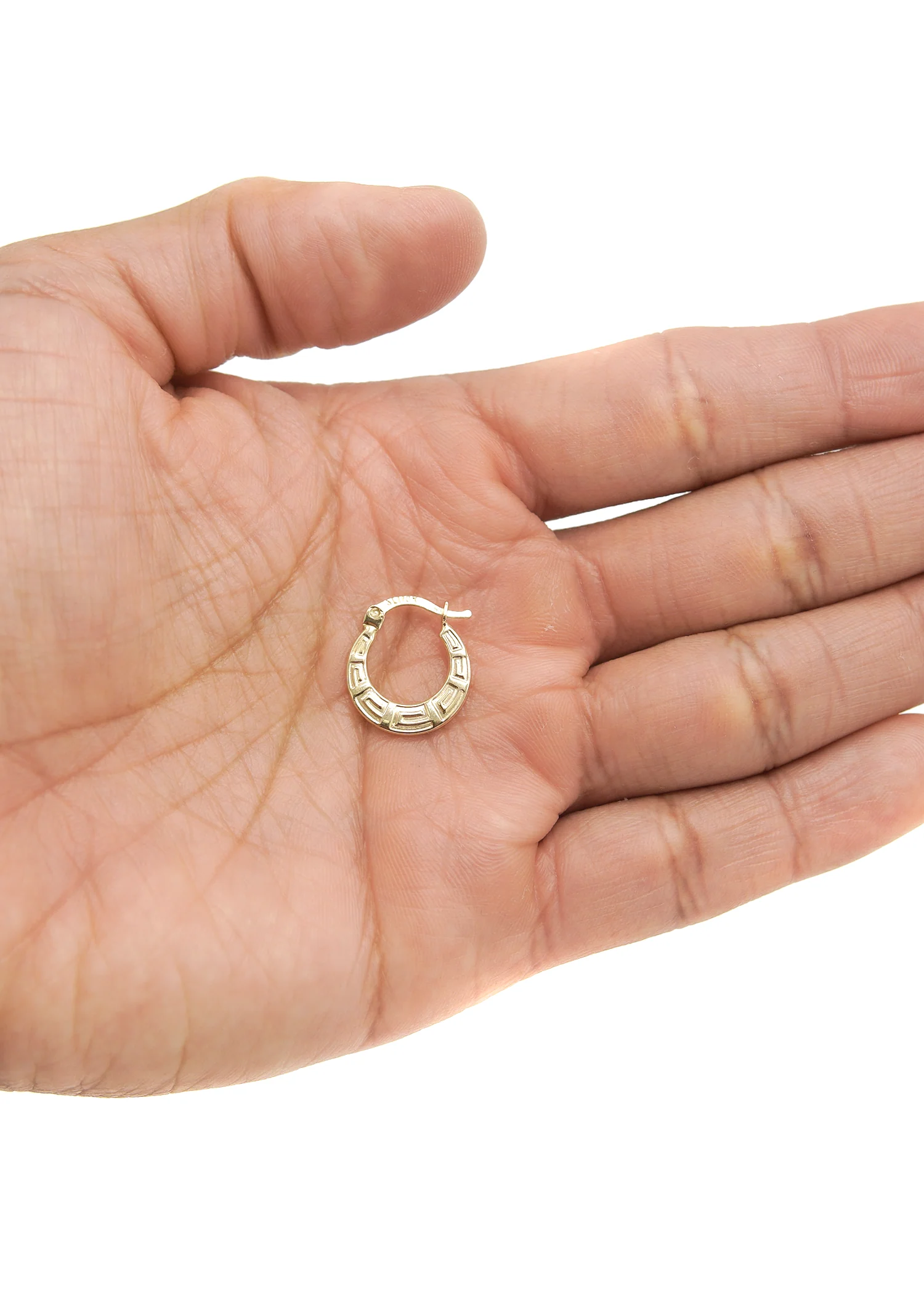 10K Womens Gold Hoop Earrings - Image 2