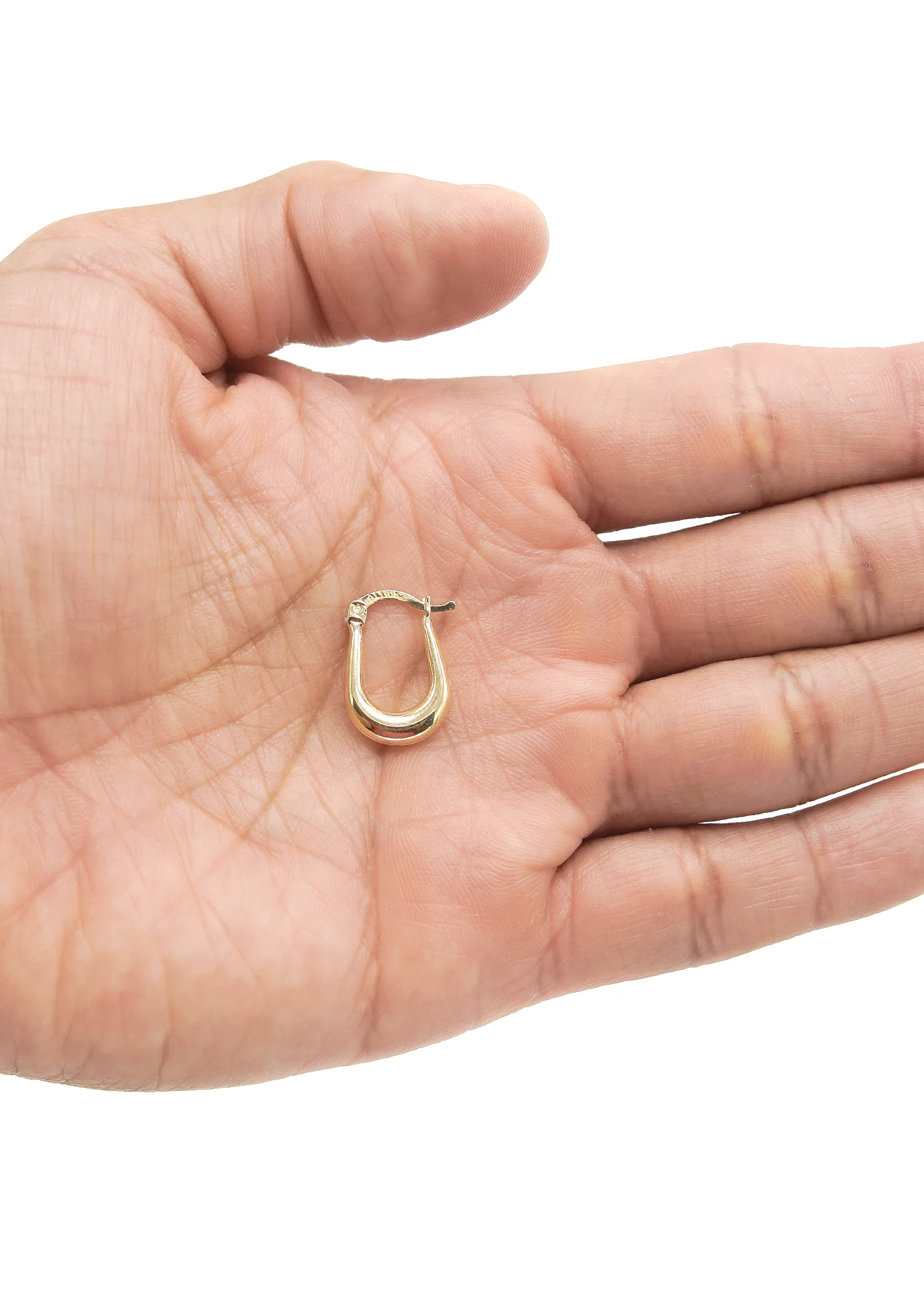 10K Womens Gold Hoop Earrings - Image 2
