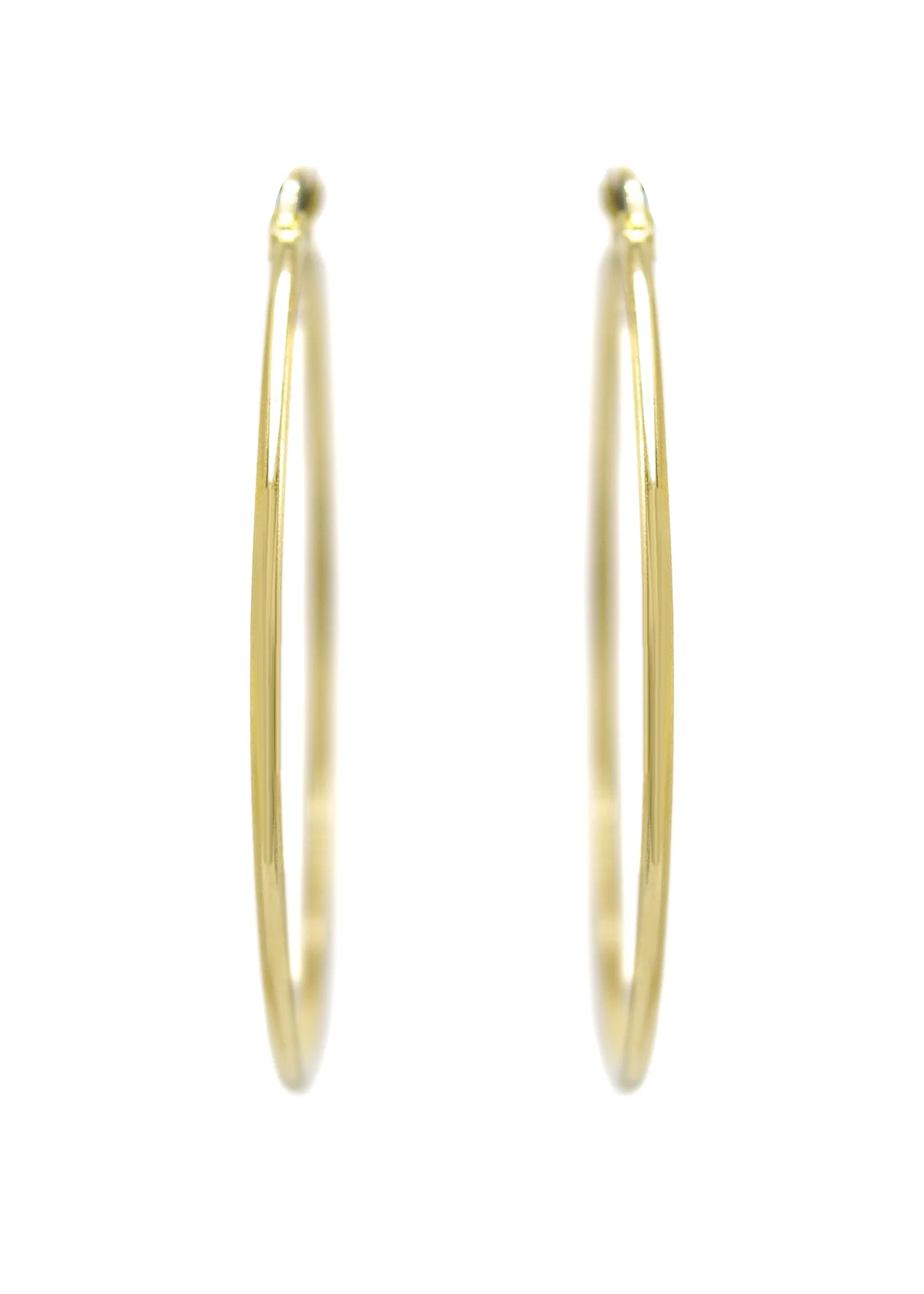 10K Womens Gold Hoop Earrings | Customizable Size - Image 4