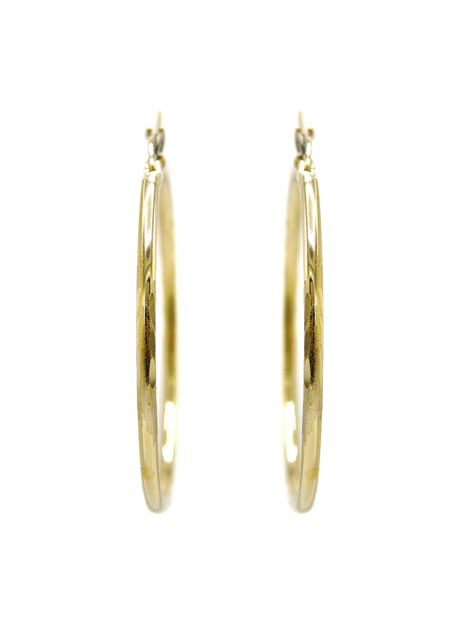 10K Womens Gold Hoop Earrings | Customizable Size - Image 4