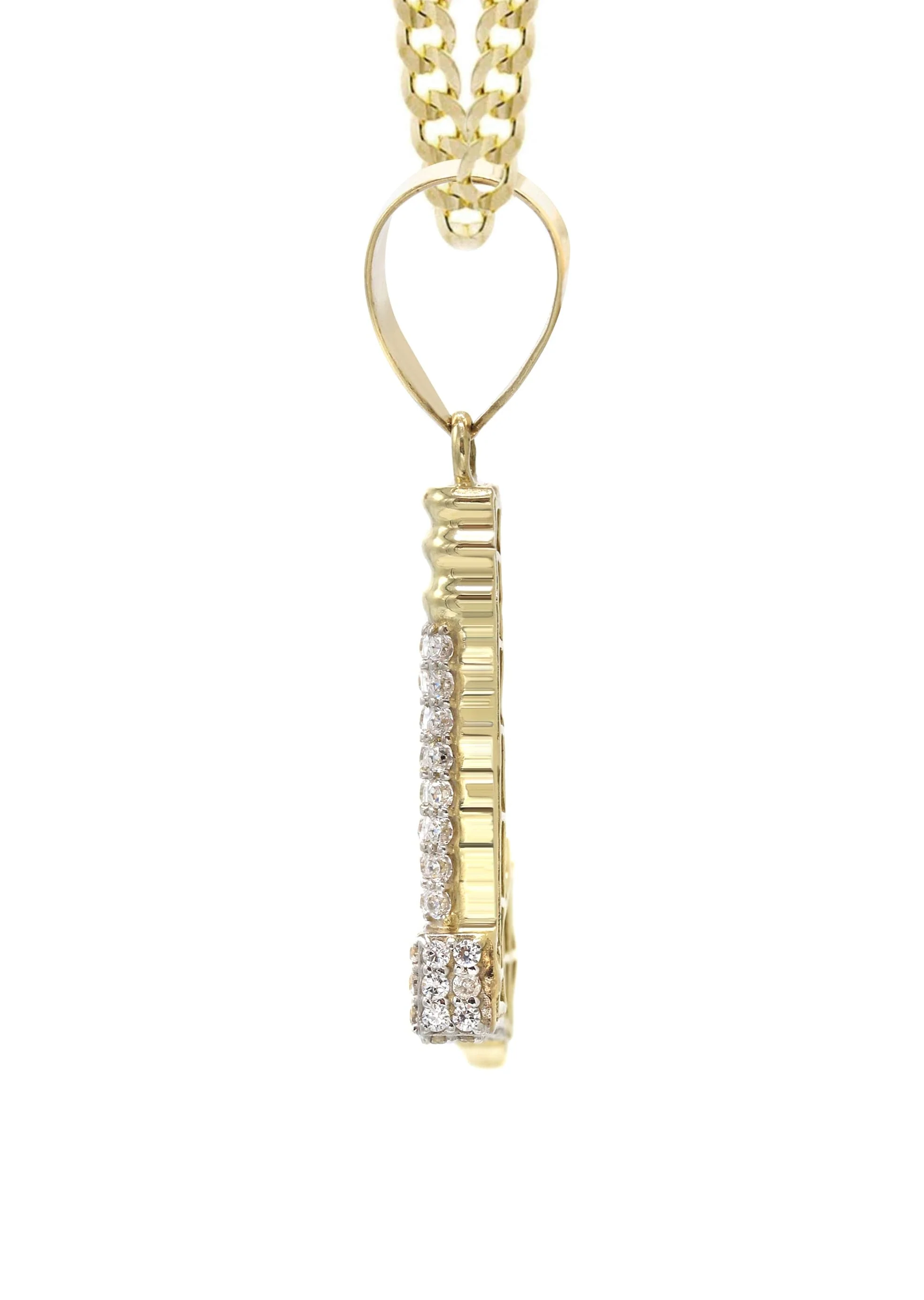 10K Yellow Gold Axe Necklace | Appx. 13.8 Grams - Image 4