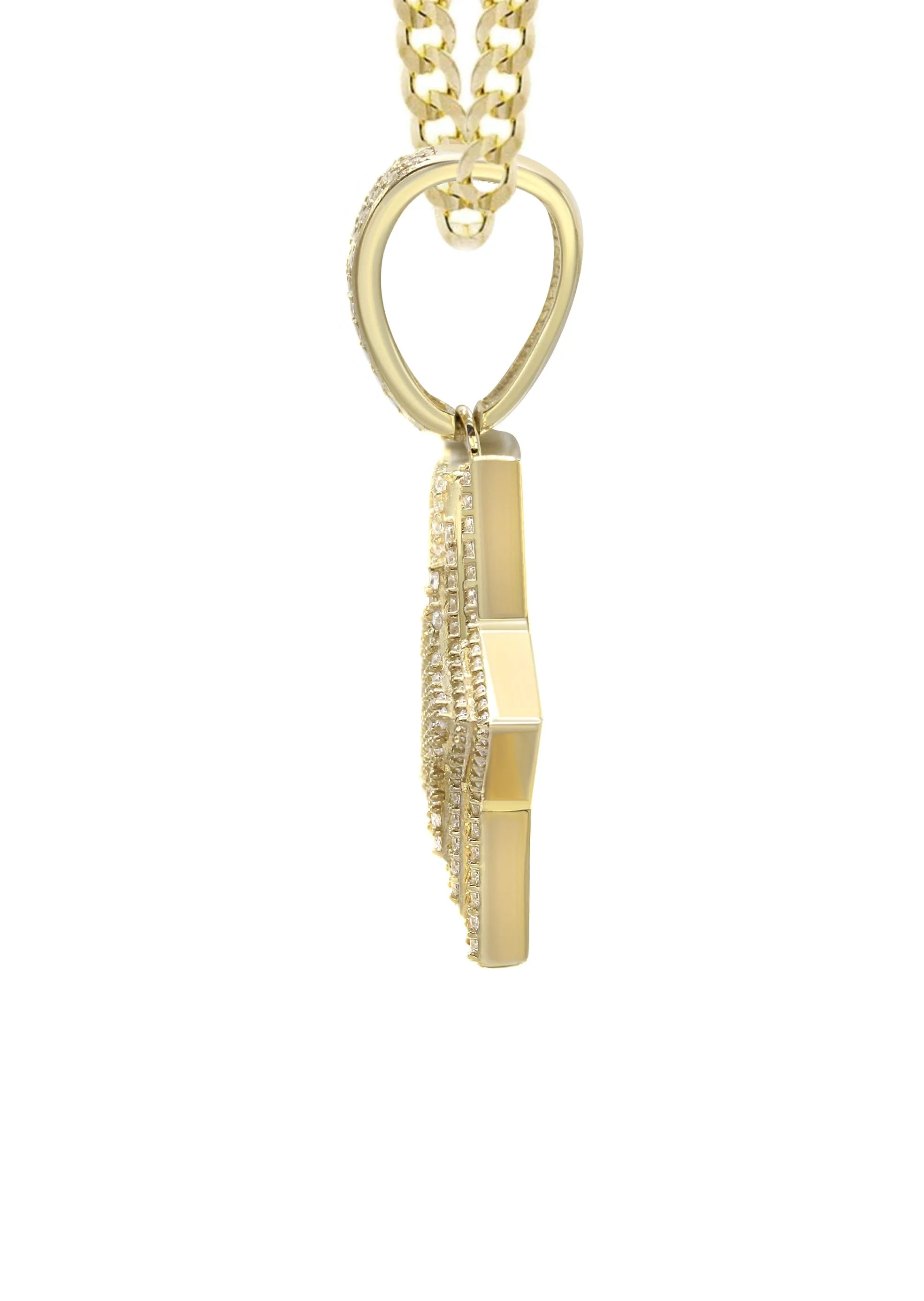 10K Yellow Gold Angel Necklace | Appx. 21 Grams - Image 4